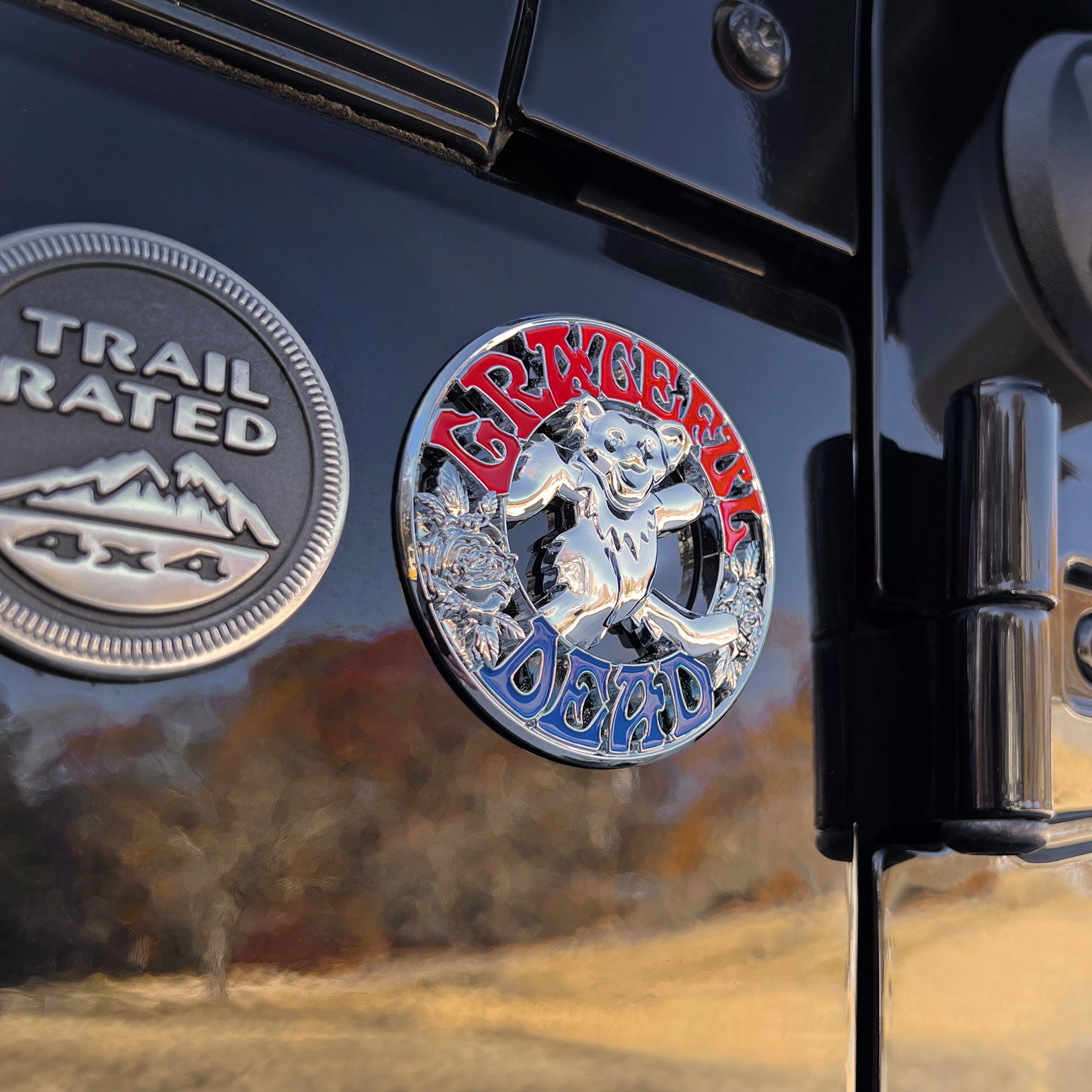 the BEAR & ROSES BADGE - Grateful Fred - Badge