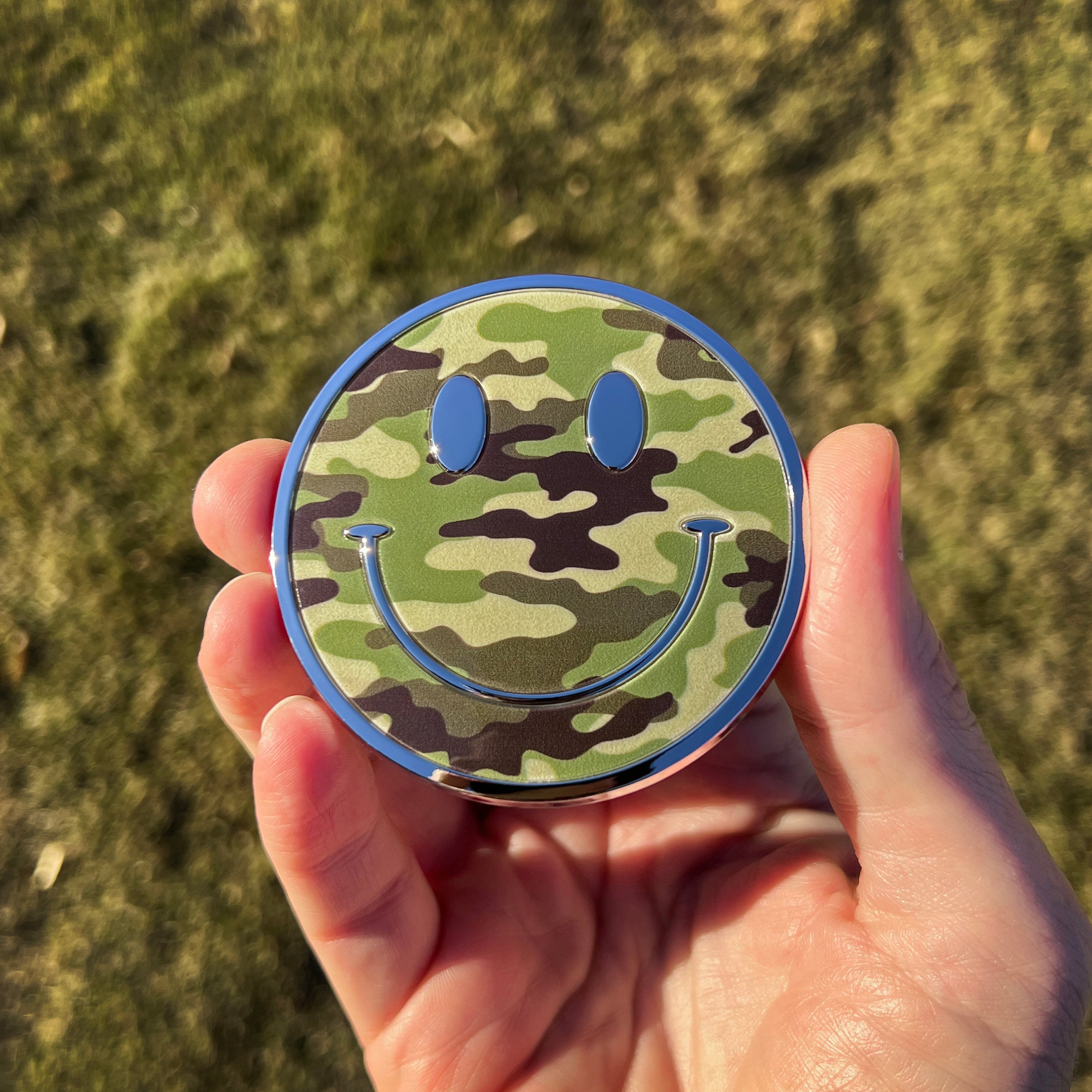 the SMILEY FACE BADGE - Grateful Fred - Badge