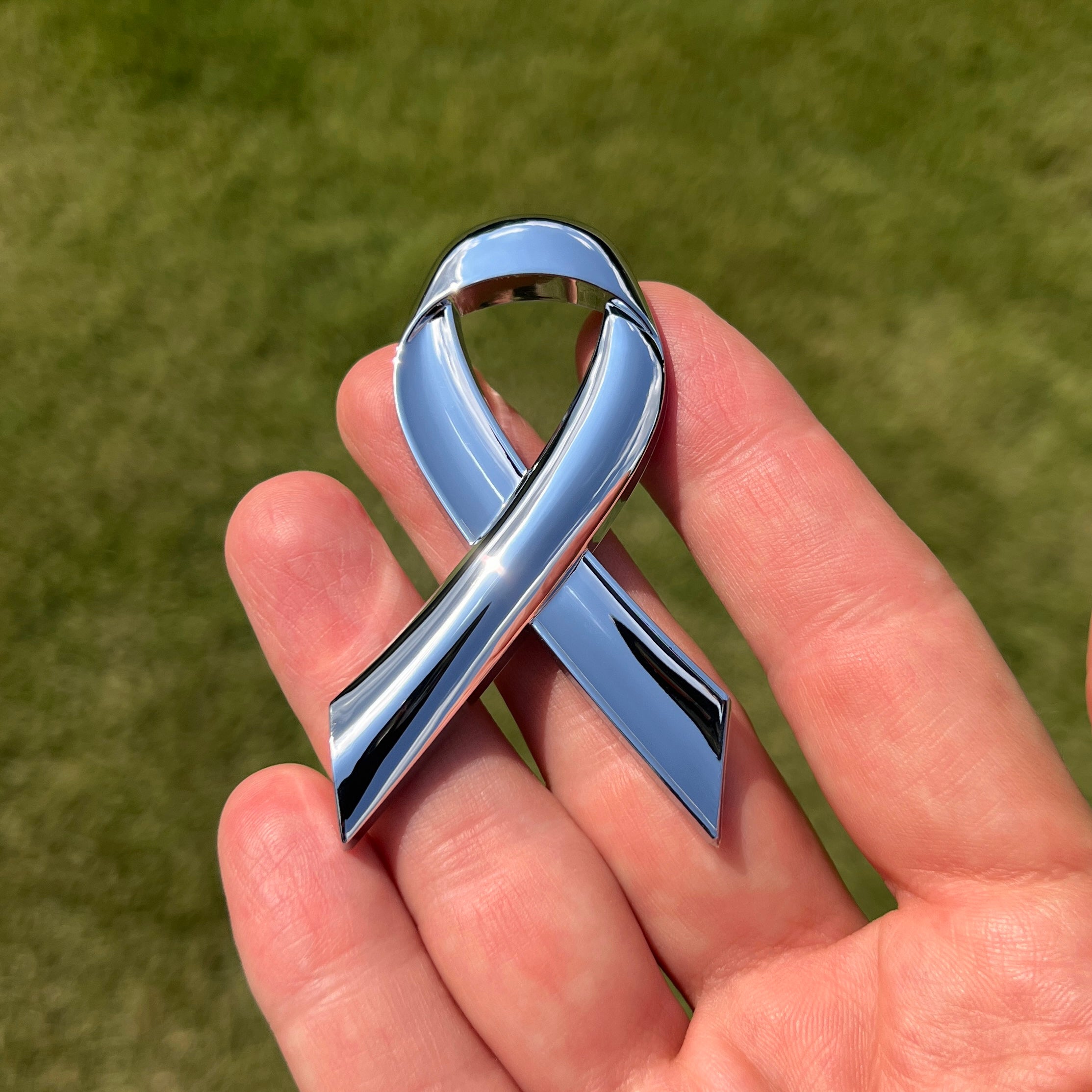 the CANCER RIBBON BADGE - Grateful Fred - Badge