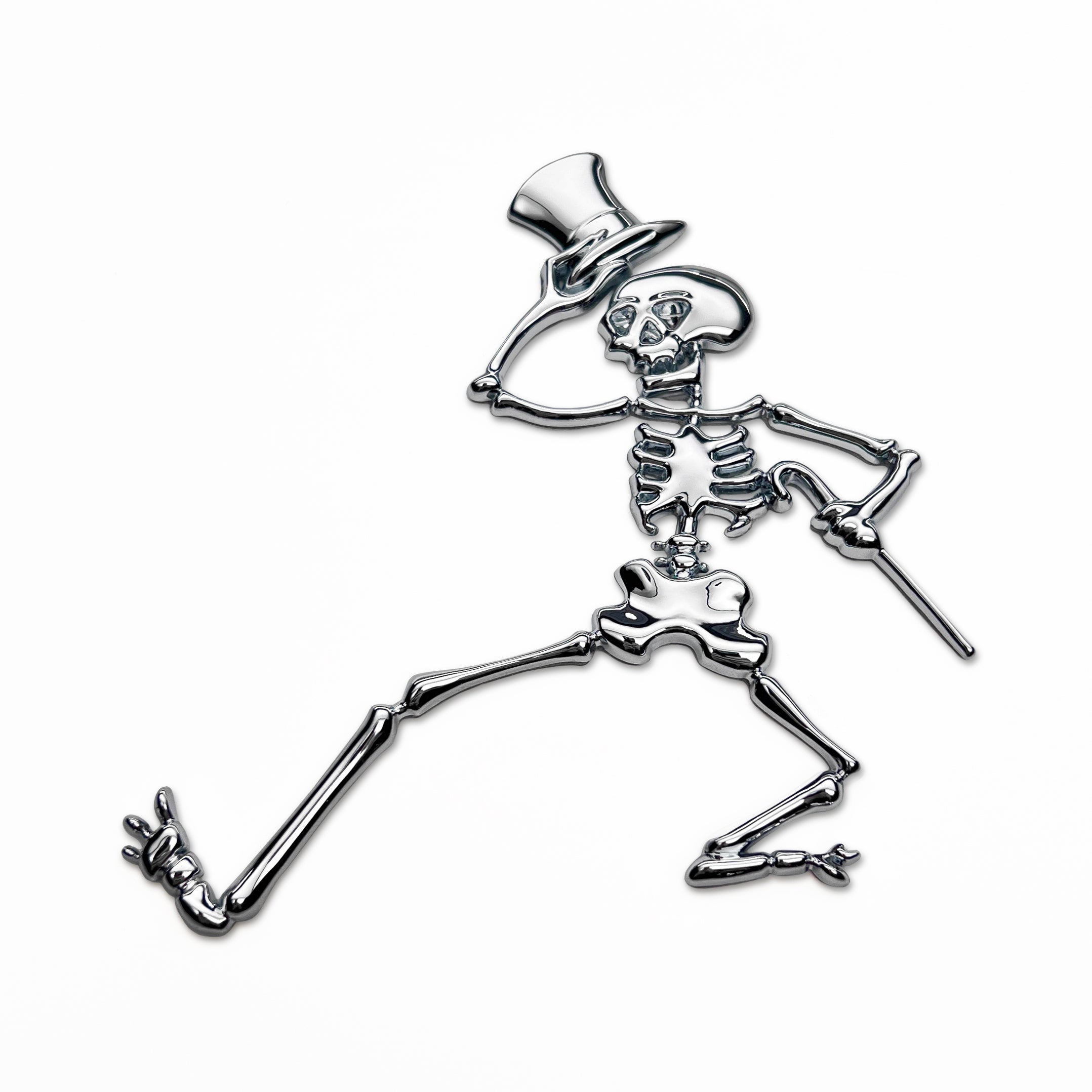 the DANCING SKELETON BADGE - Grateful Fred - Badge
