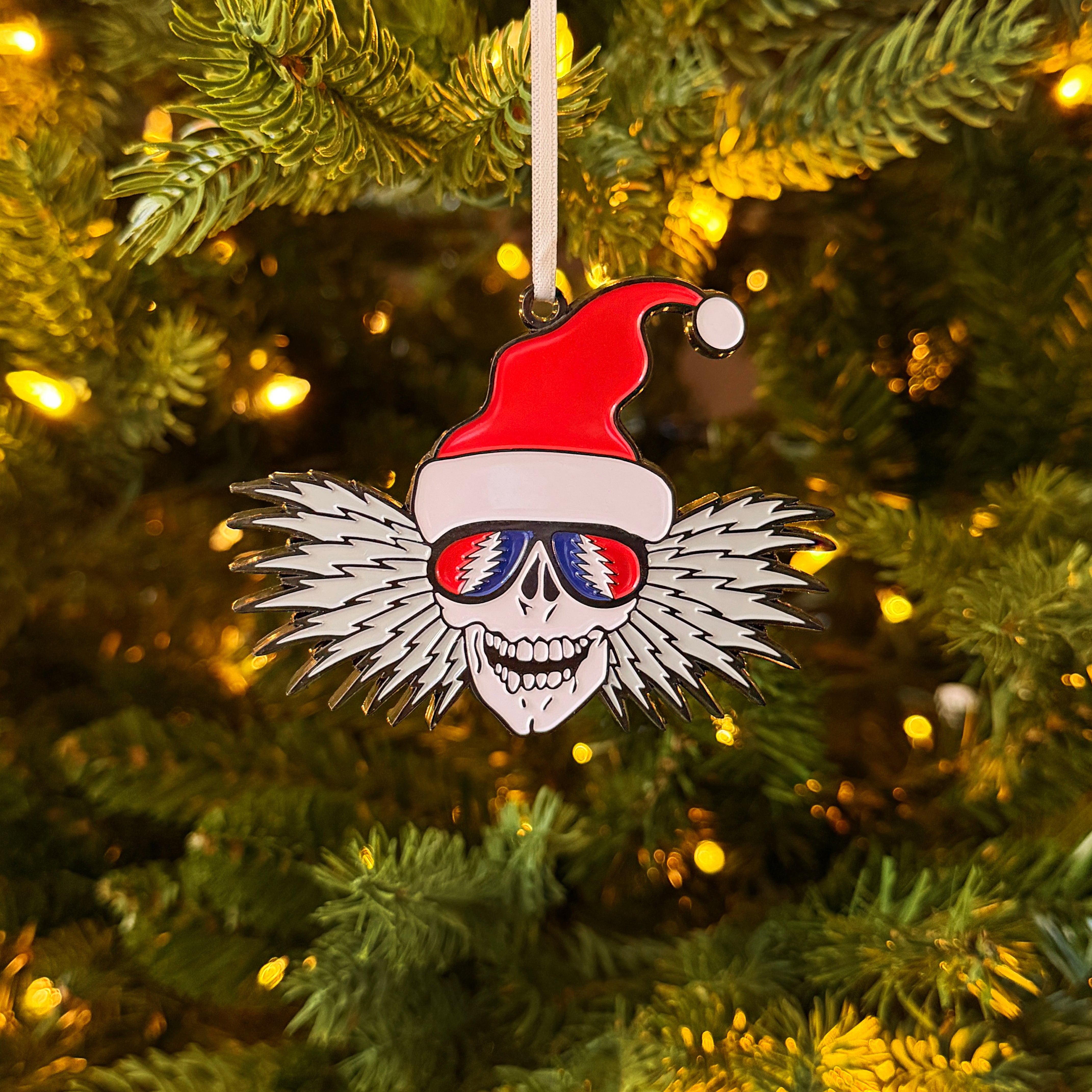 the CYCLE SANTA ENAMEL ORNAMENT