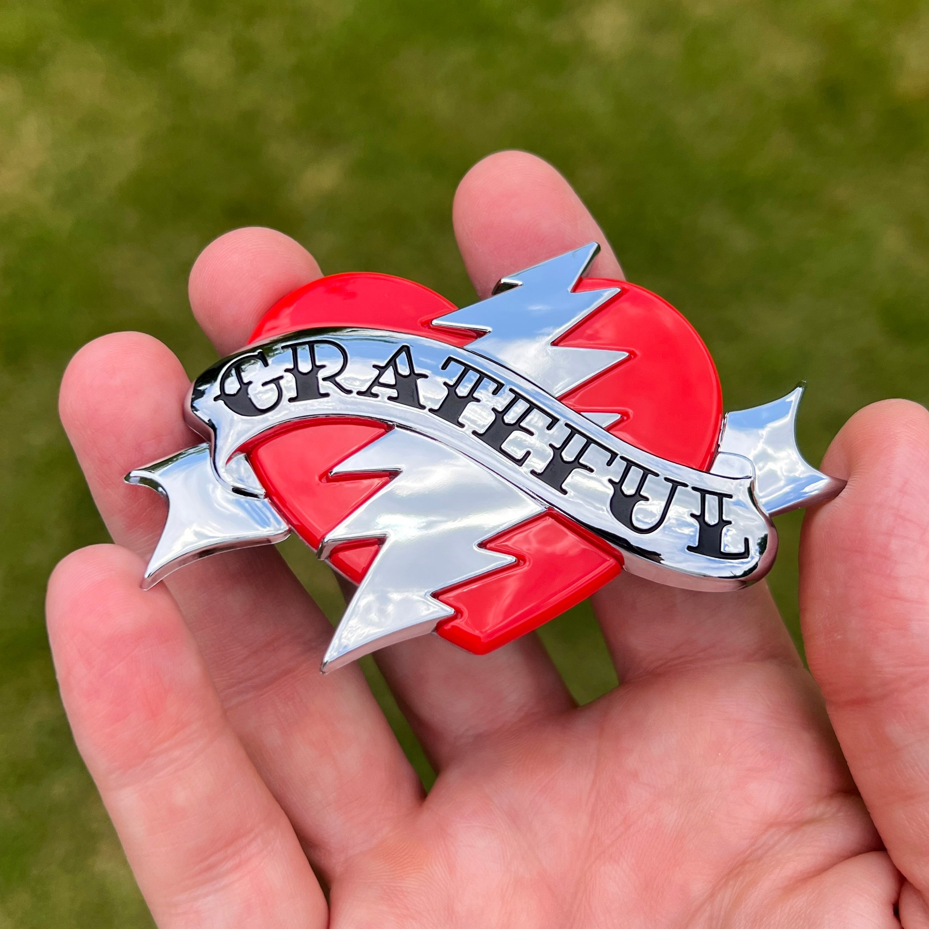 the GRATEFUL HEART BADGE - Grateful Fred - Badge