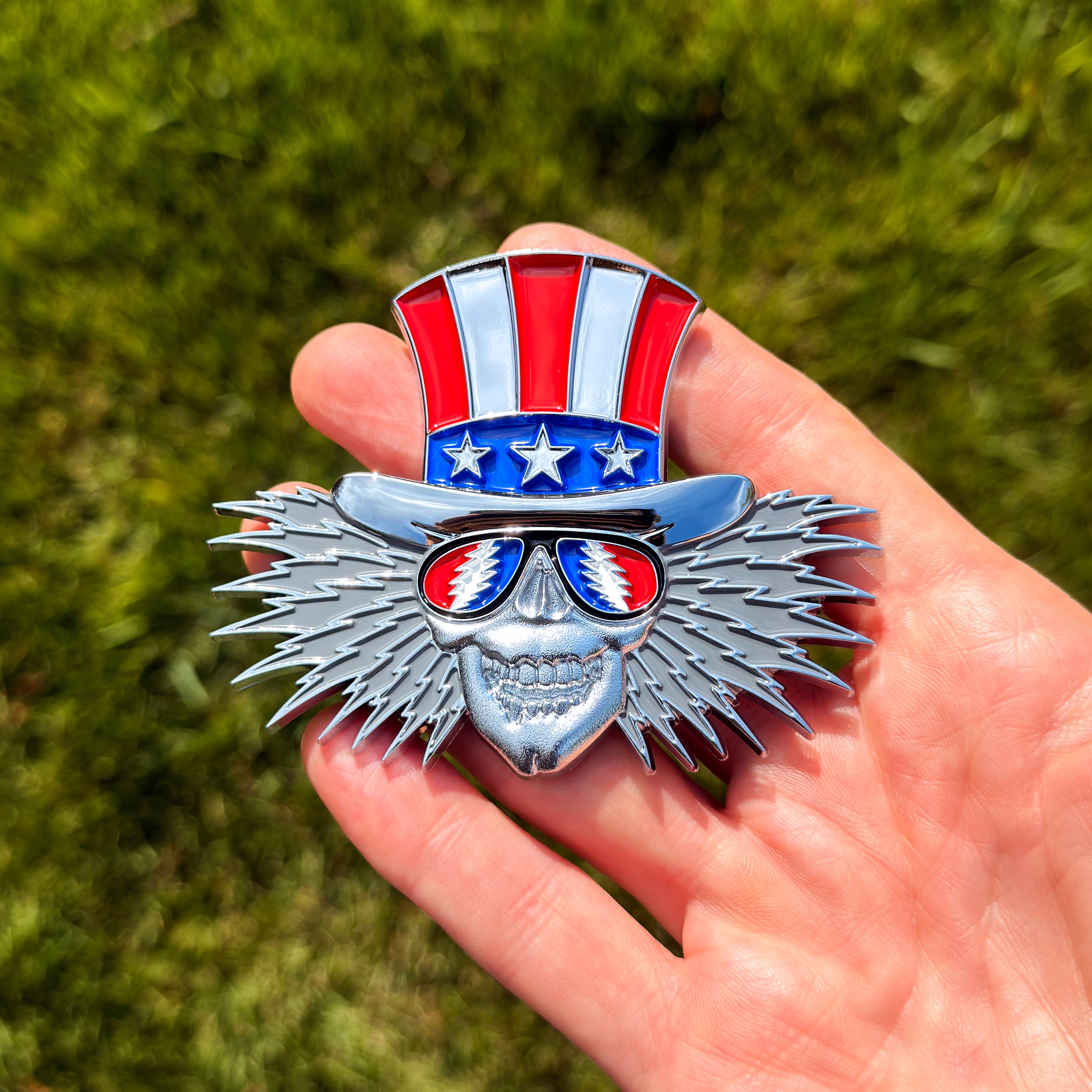 the CYCLE SAM BADGE - Grateful Fred -