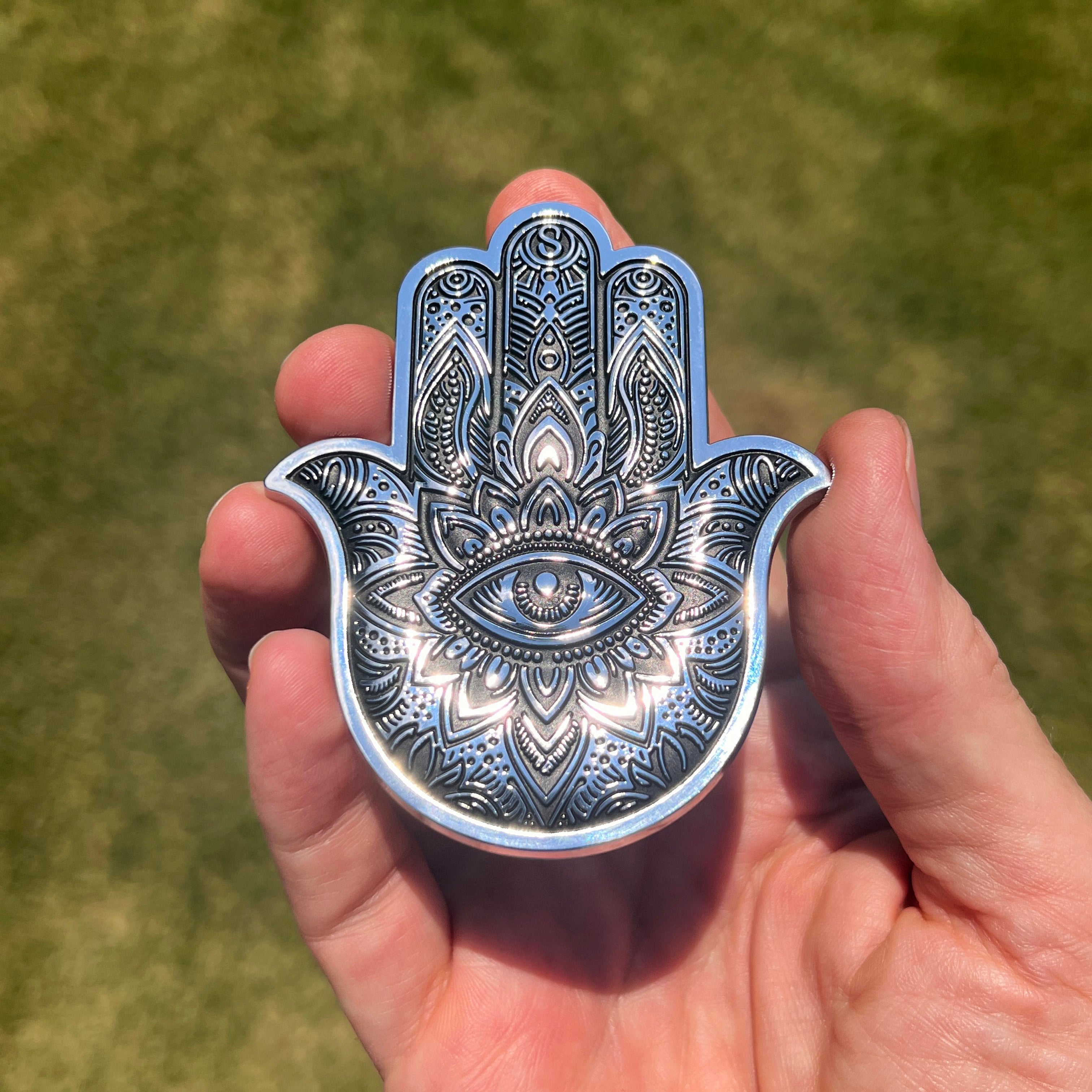 the HAMSA HAND BADGE - Grateful Fred - Badge