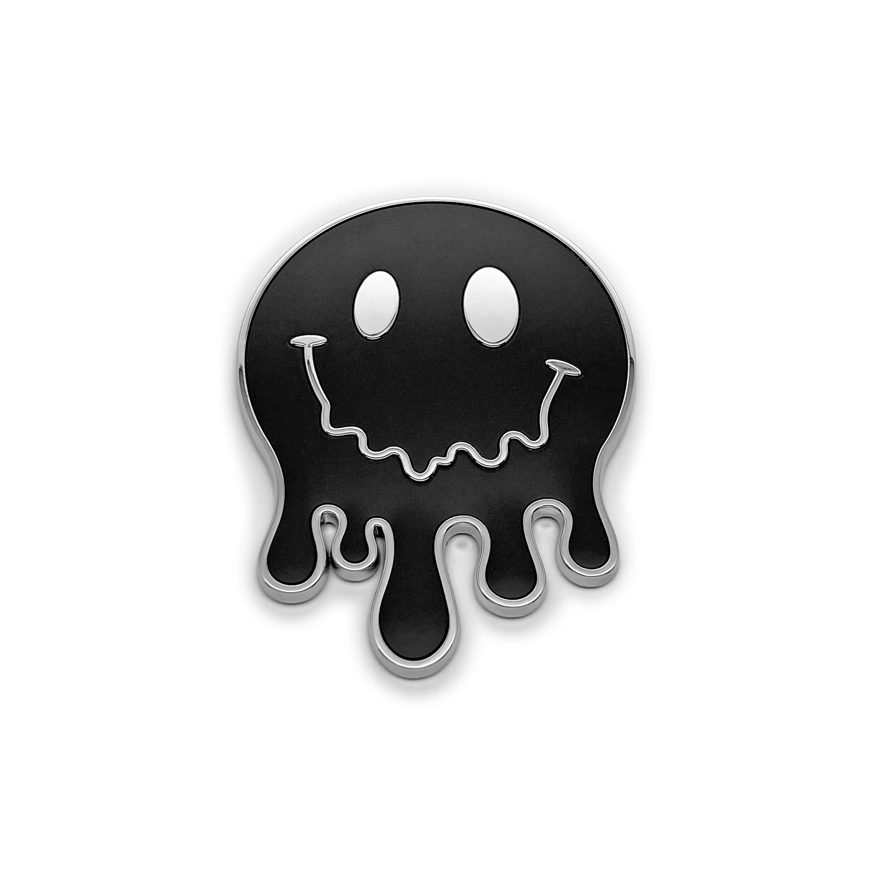 the MELTY SMILEY FACE BADGE - Grateful Fred - Badge