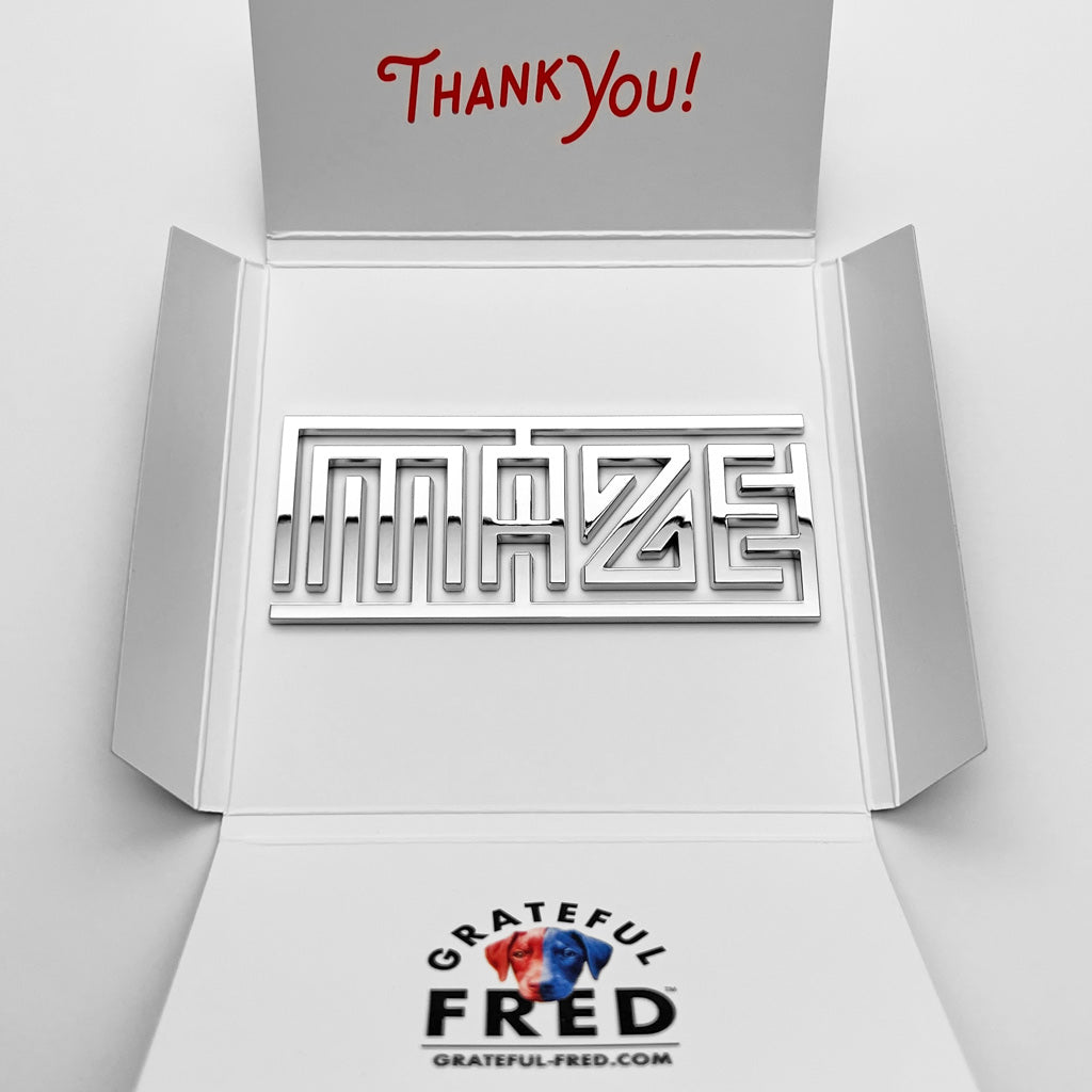 the MAZE BADGE - Grateful Fred -