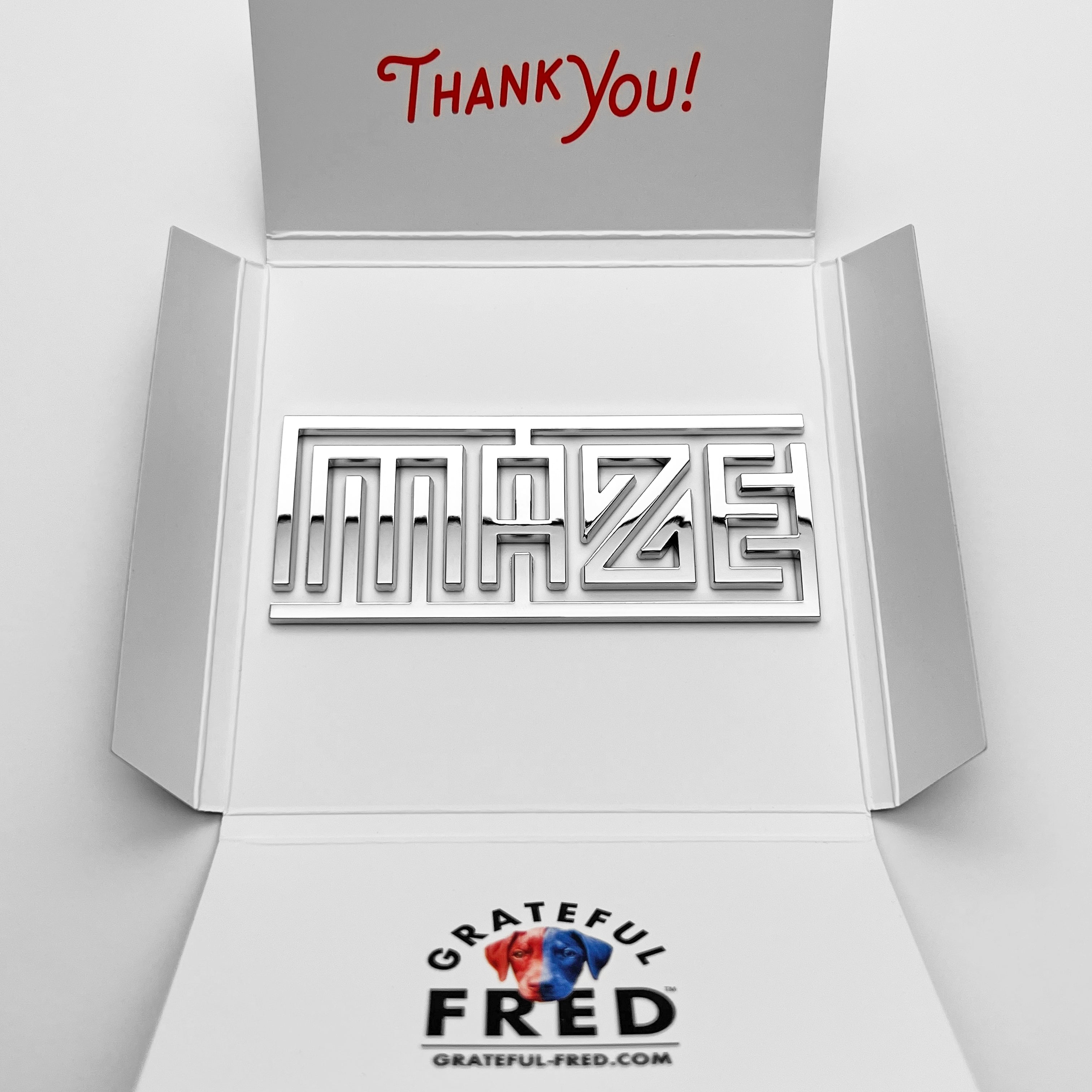 the MAZE BADGE - Grateful Fred -