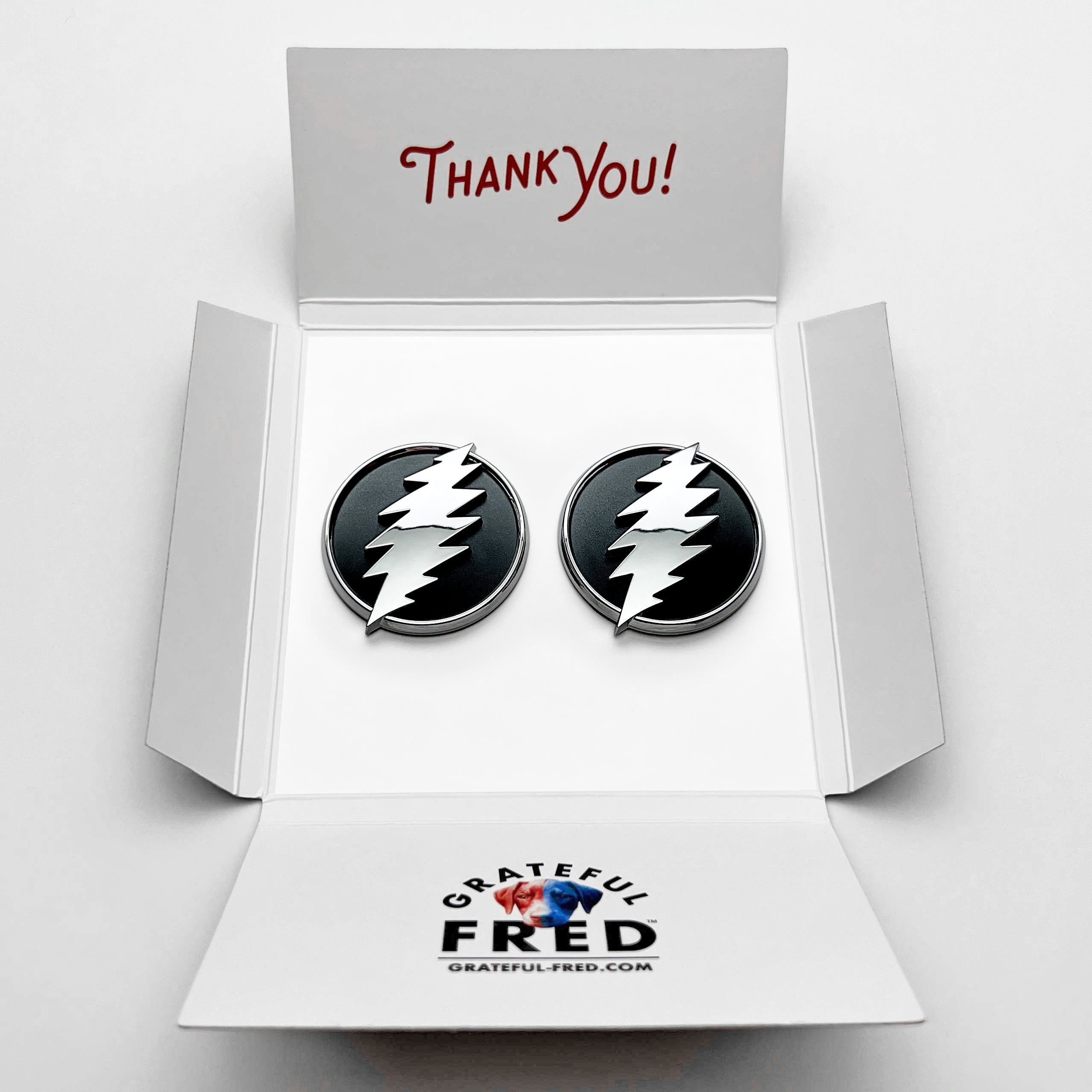 the MEDIUM STEALIE BOLTS - Grateful Fred - Badge