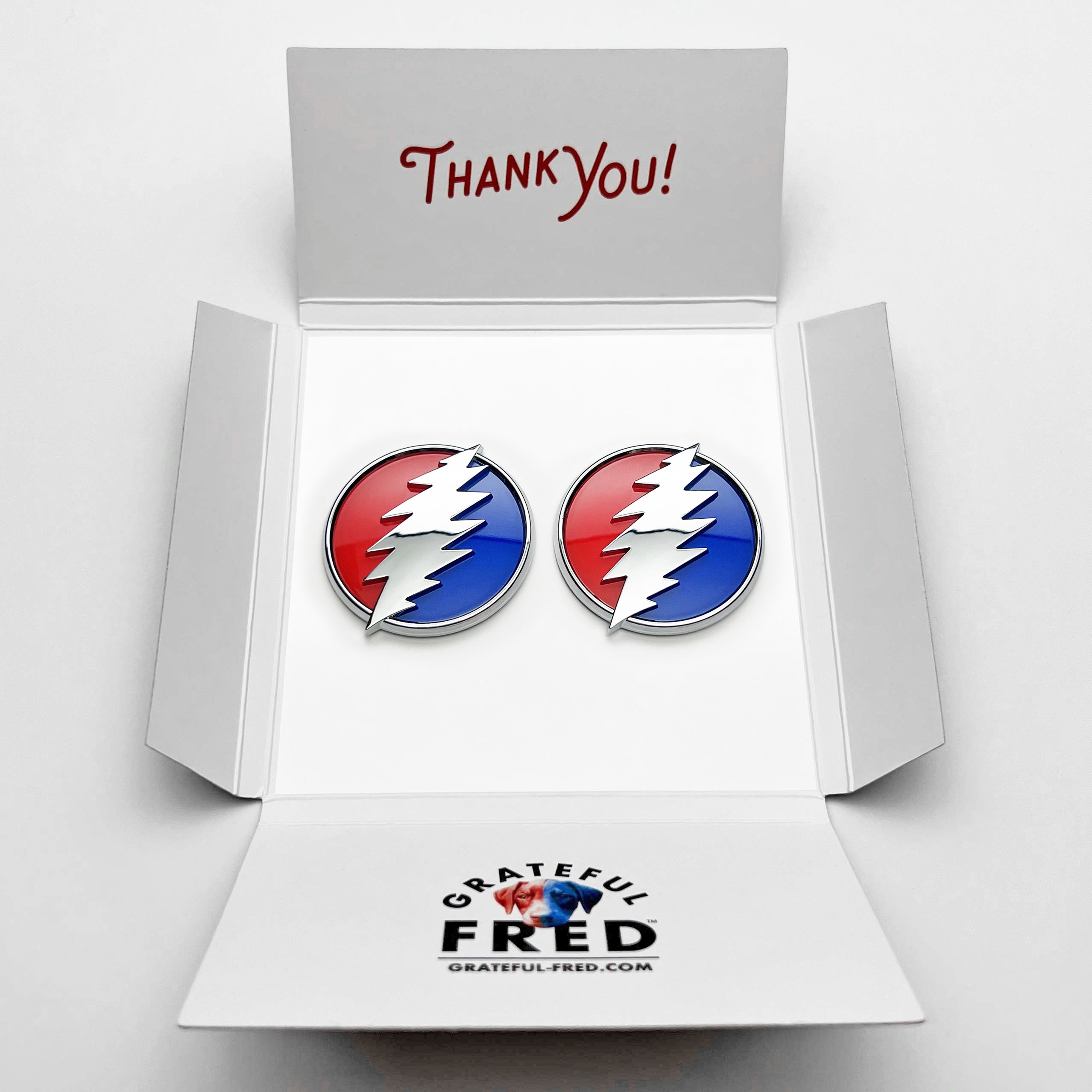 the MEDIUM STEALIE BOLTS - Grateful Fred - Badge