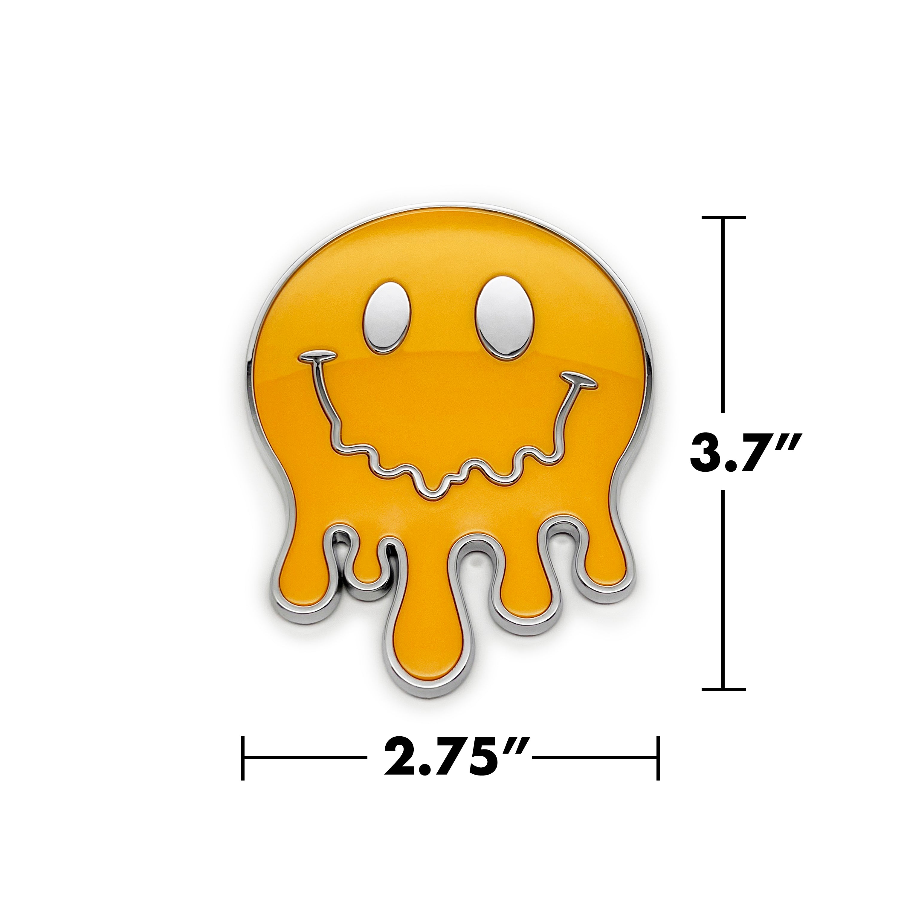 the MELTY SMILEY FACE BADGE - Grateful Fred - Badge