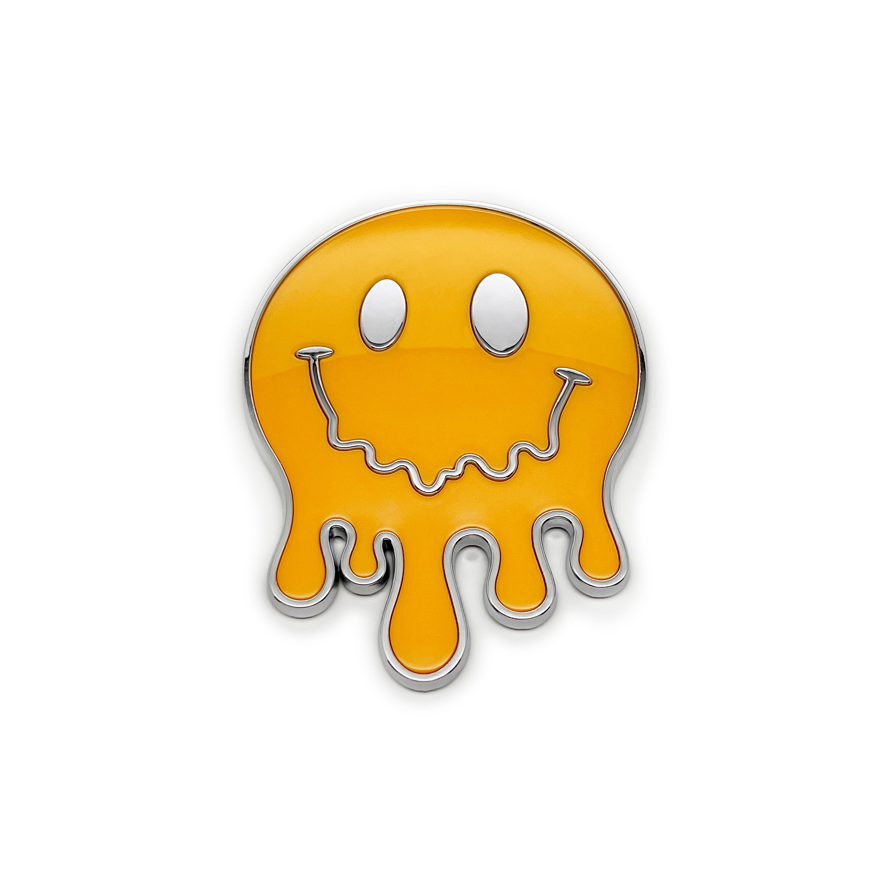 the MELTY SMILEY FACE BADGE - Grateful Fred - Badge