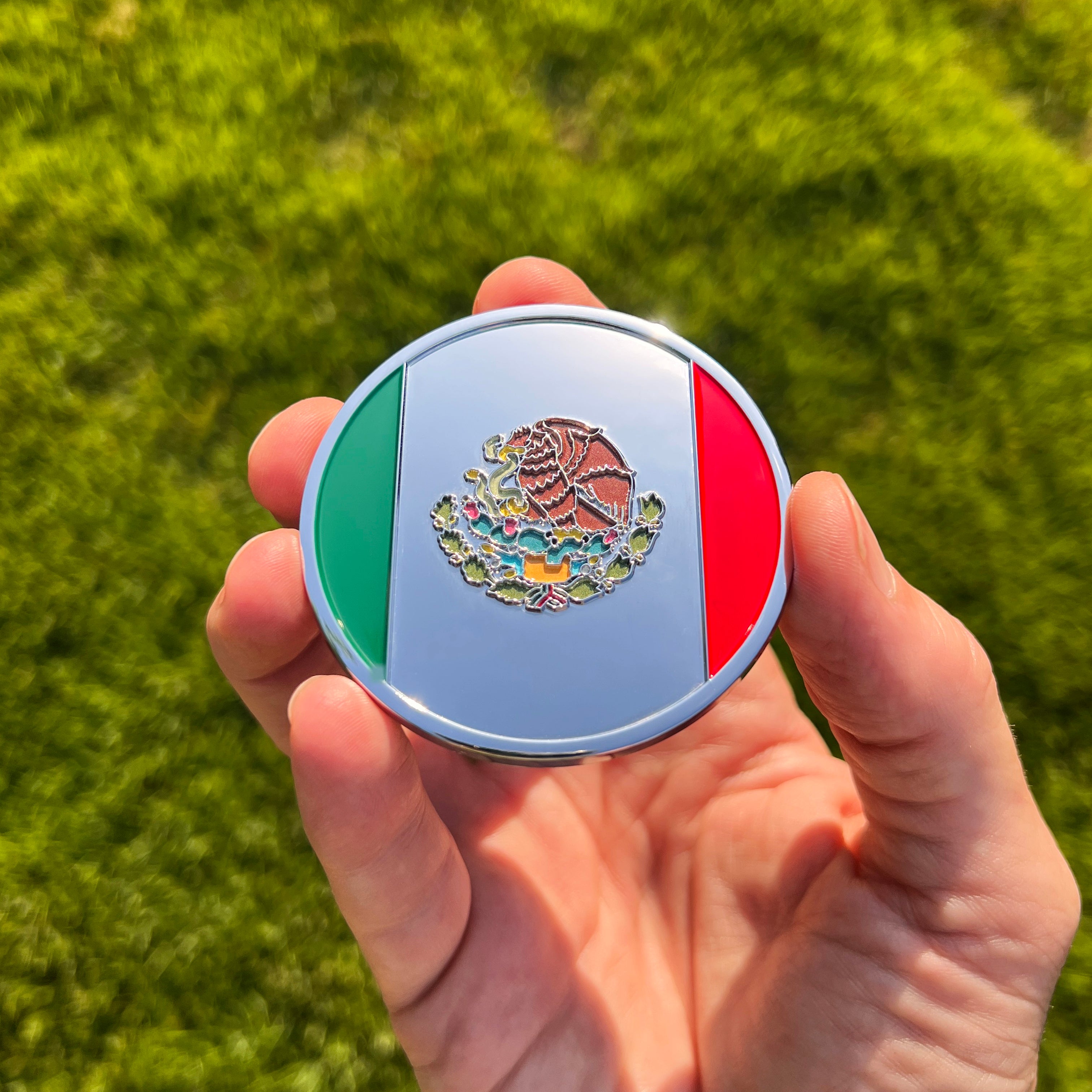 the MEXICAN FLAG BADGE - Grateful Fred - Badge