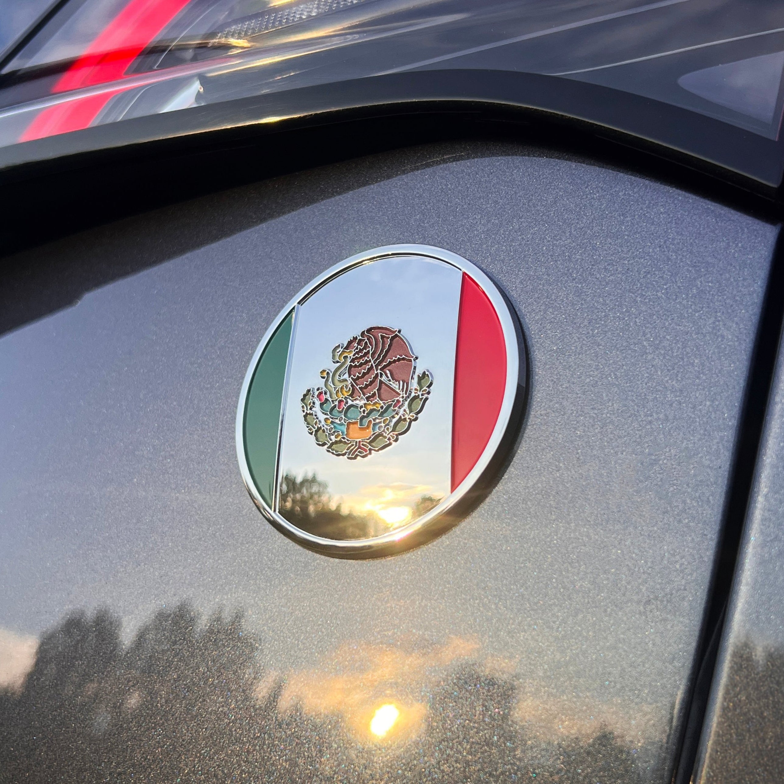 the MEXICAN FLAG BADGE - Grateful Fred - Badge
