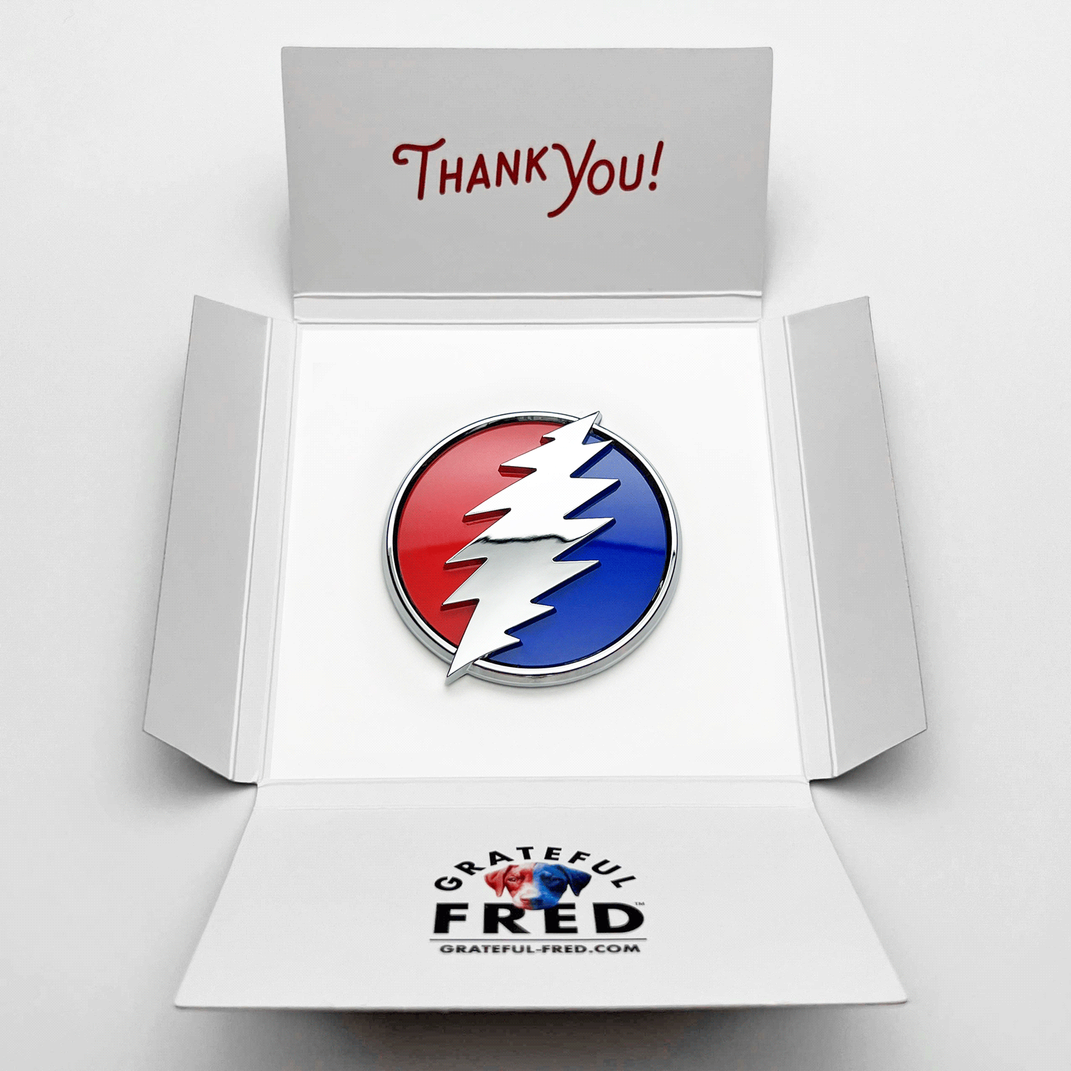 the MEDIUM STEALIE BOLTS - Grateful Fred - Badge