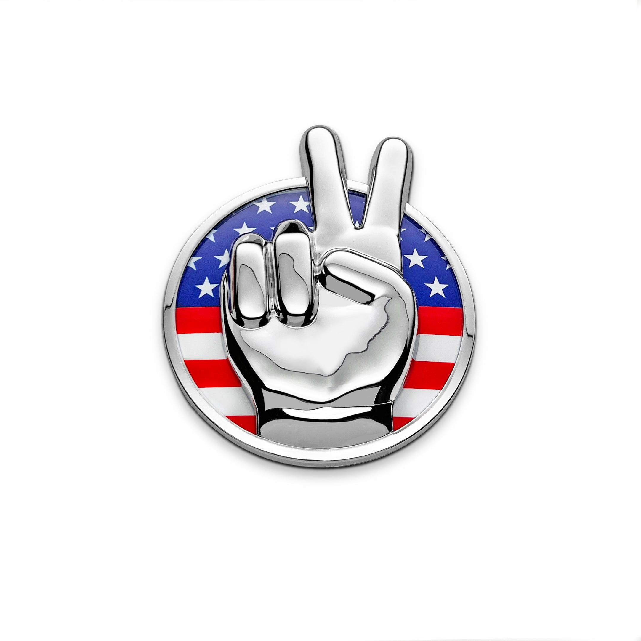 the PEACE OUT STARS & STRIPES BADGE - Grateful Fred - Badge