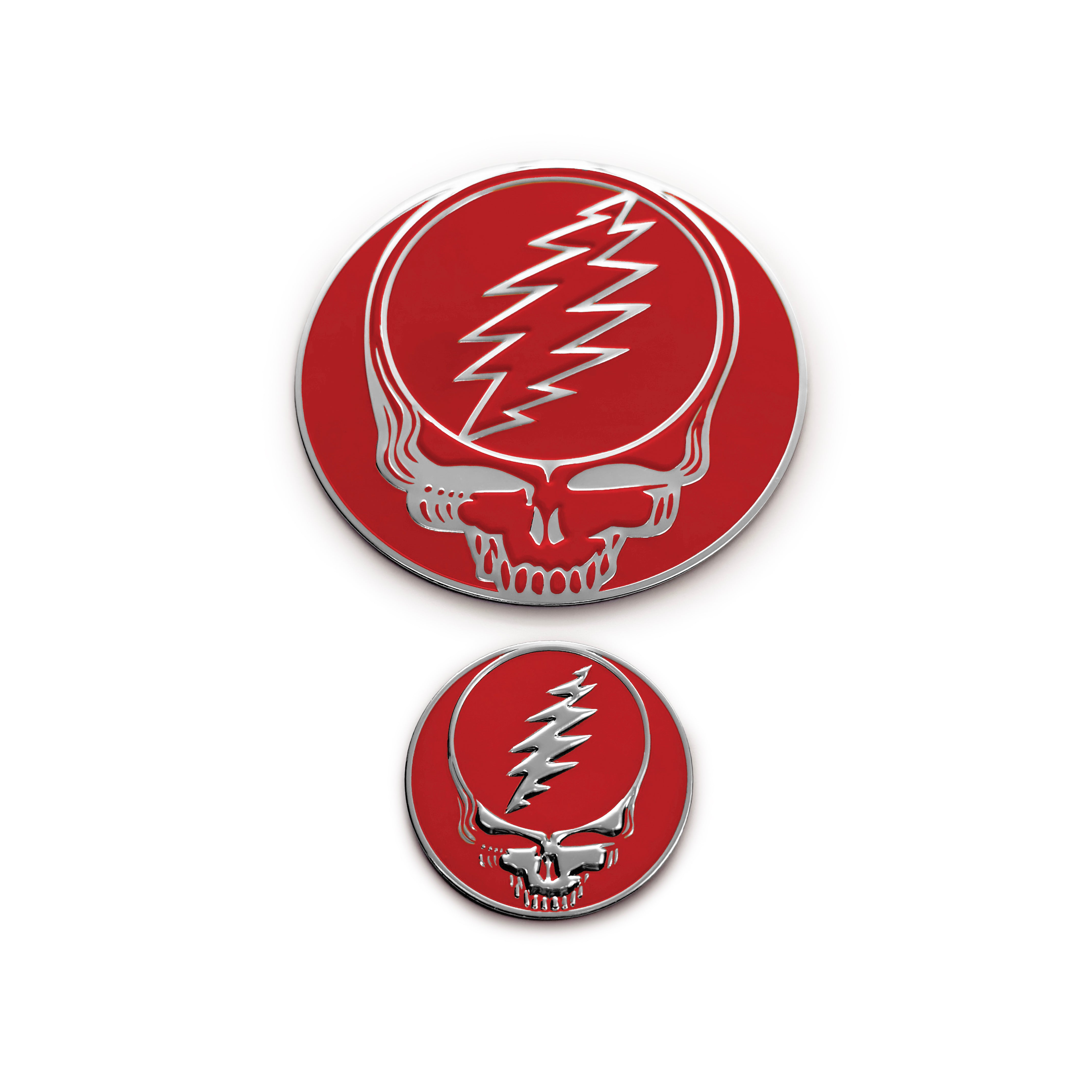 the COLOR STEALIE METAL STICKER - 2 PACK - Grateful Fred -