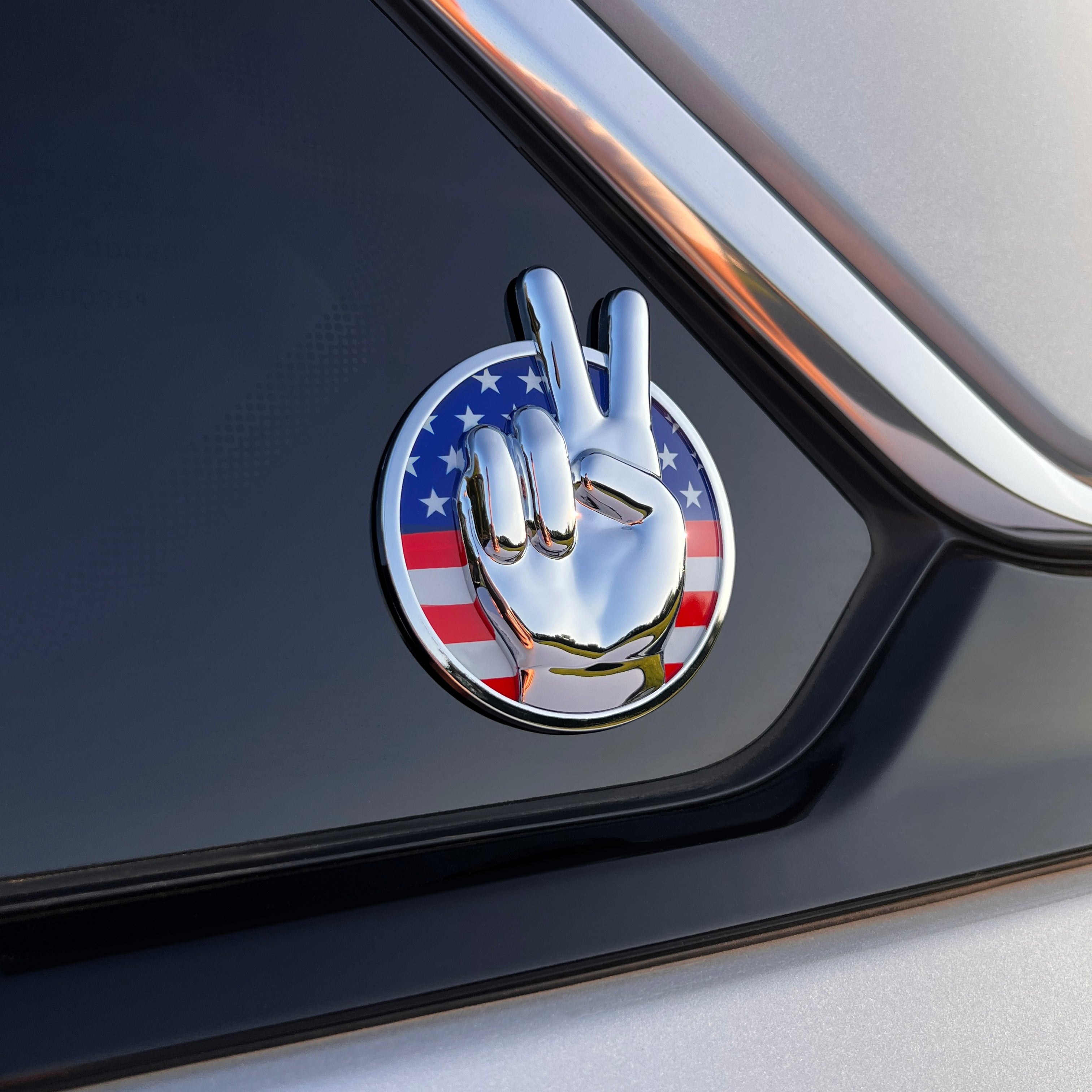 the PEACE OUT STARS & STRIPES BADGE - Grateful Fred - Badge