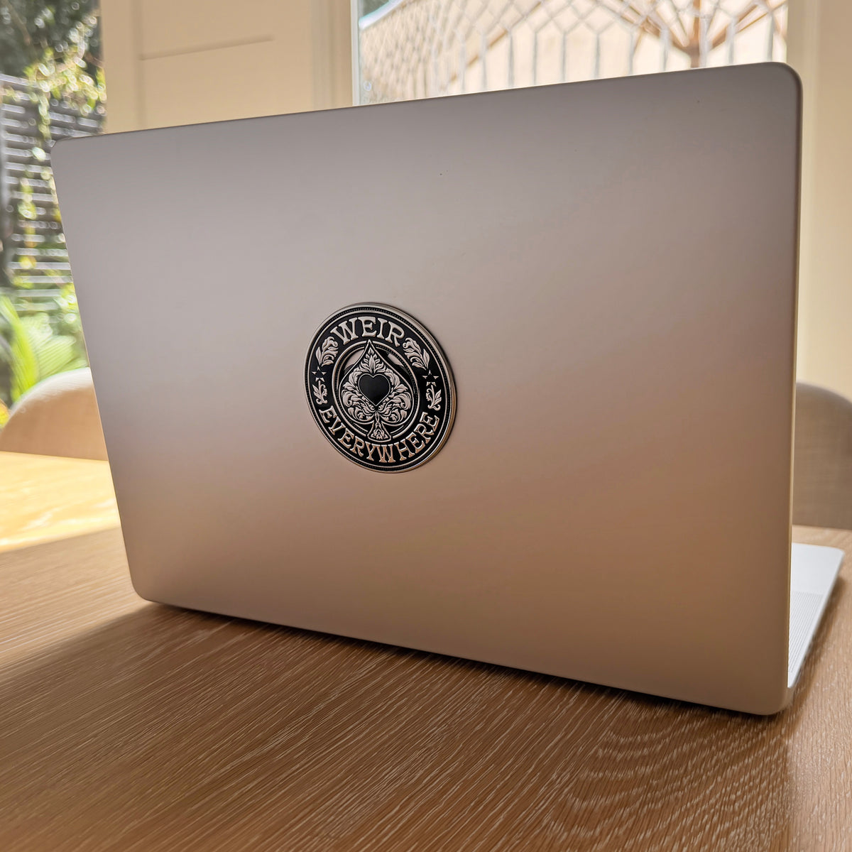 the FLEXIBLE WEIR EVERYWHERE ACE BADGE