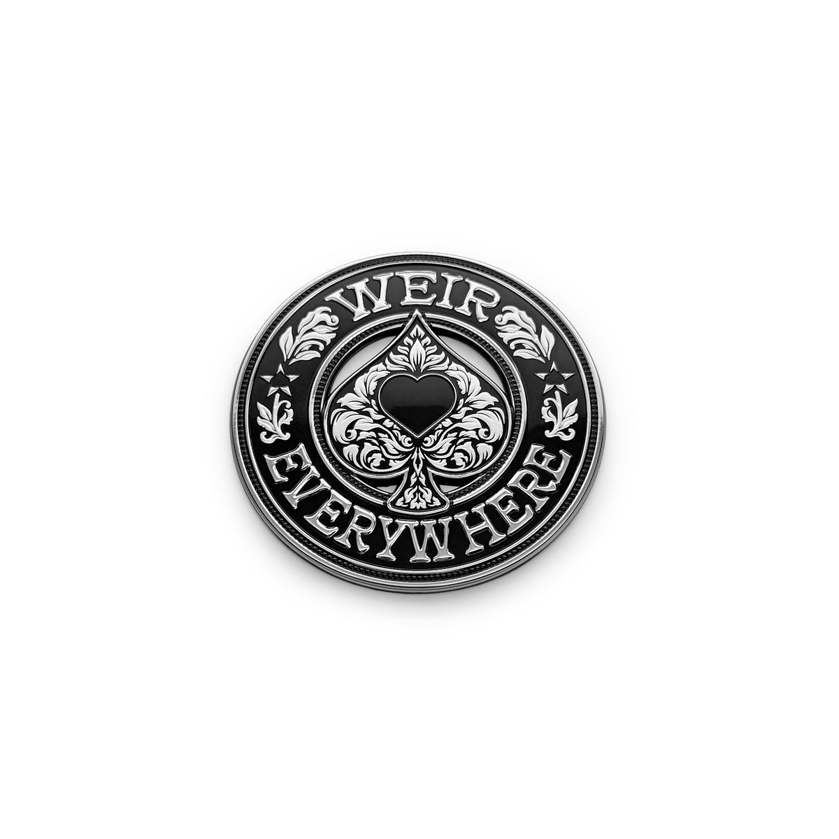 the FLEXIBLE WEIR EVERYWHERE ACE BADGE