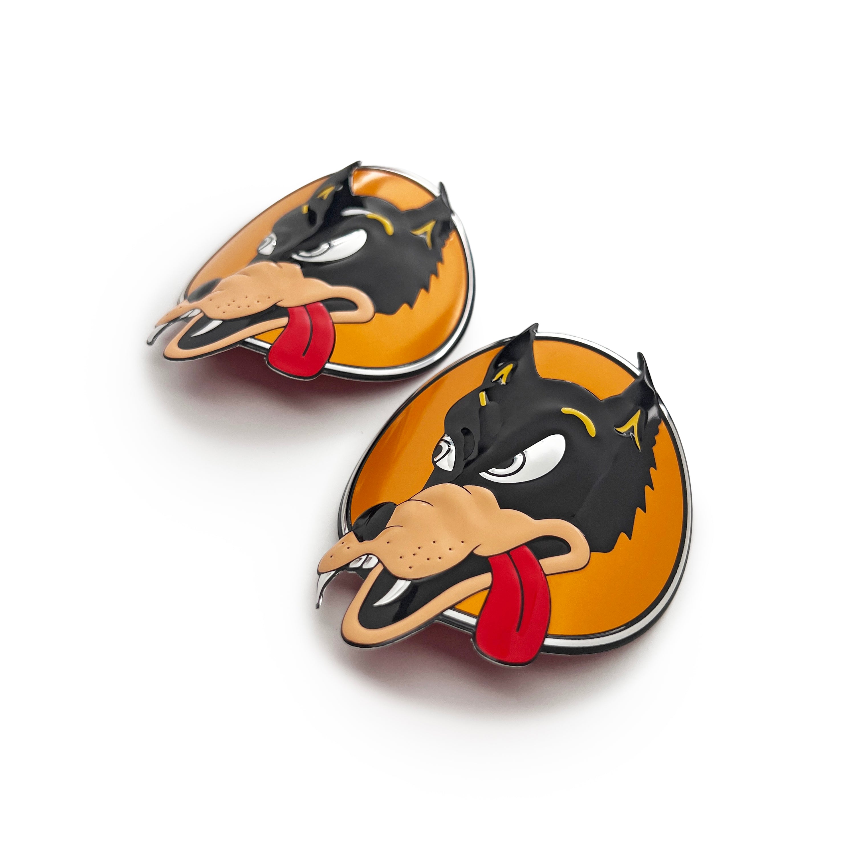 the WOLF BOTTLE BADGE - 2 PACK - Grateful Fred - Bottle Badges