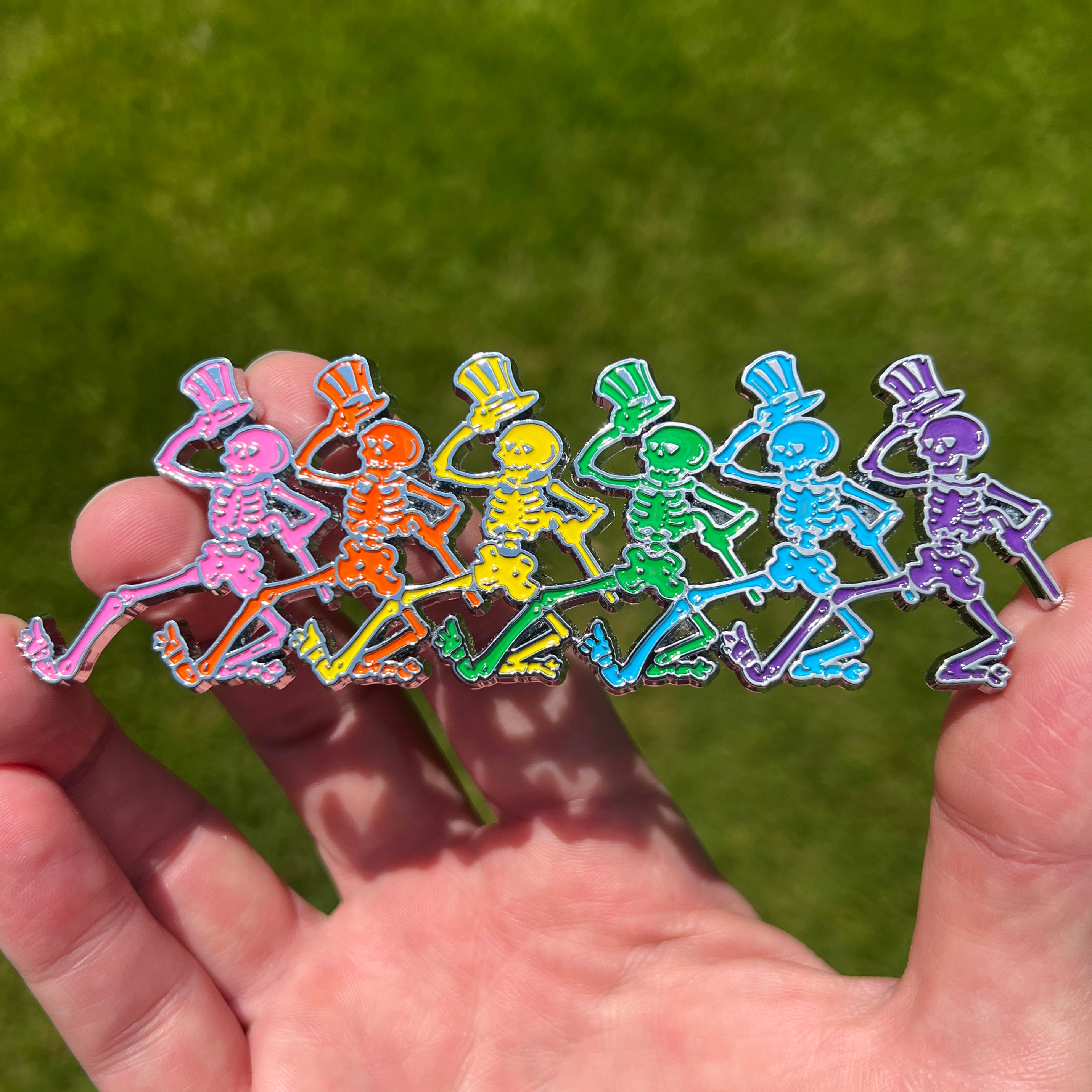 the BAND of SKELETONS BADGE - Grateful Fred - Badge