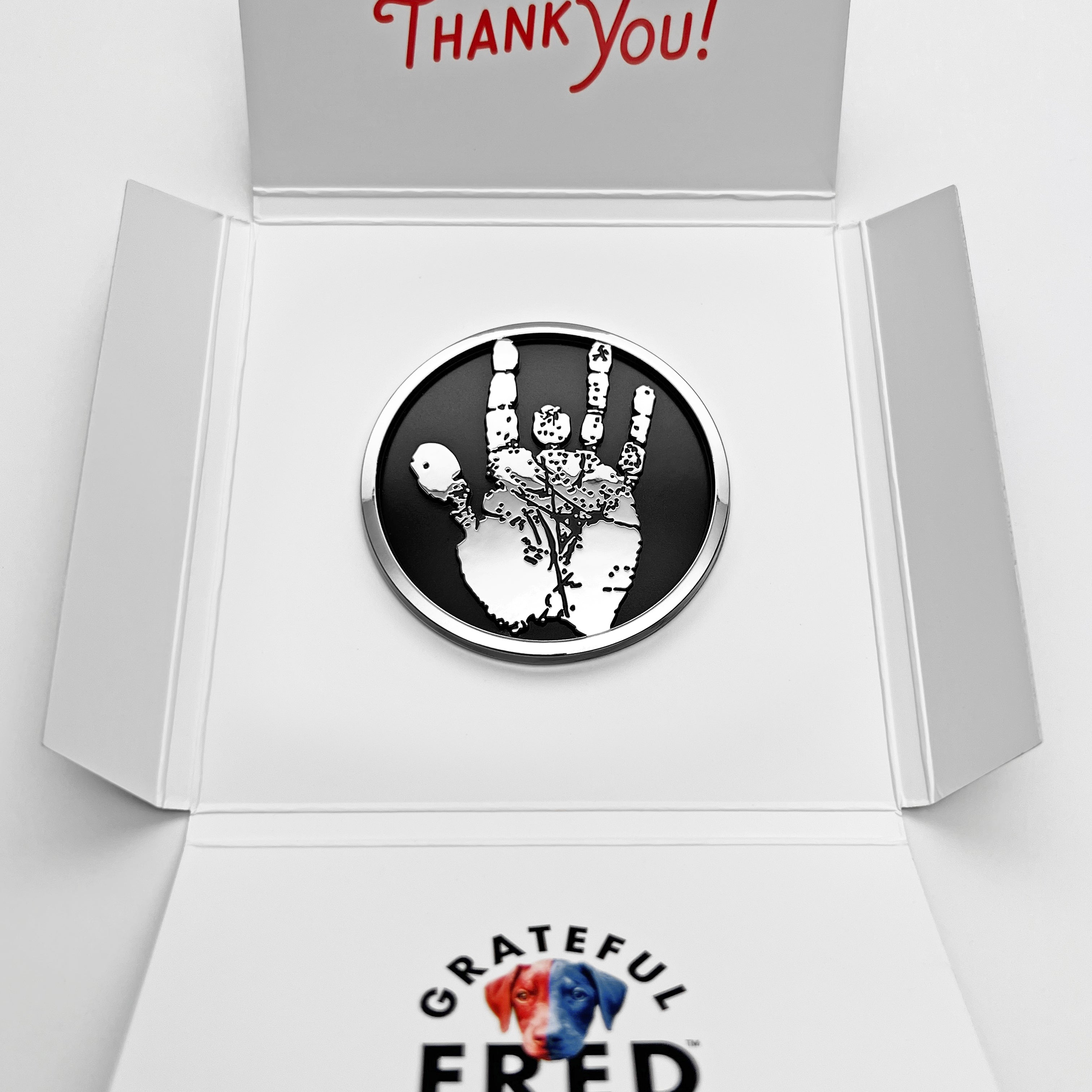 the JERRY HAND BADGE - Grateful Fred   - Badge