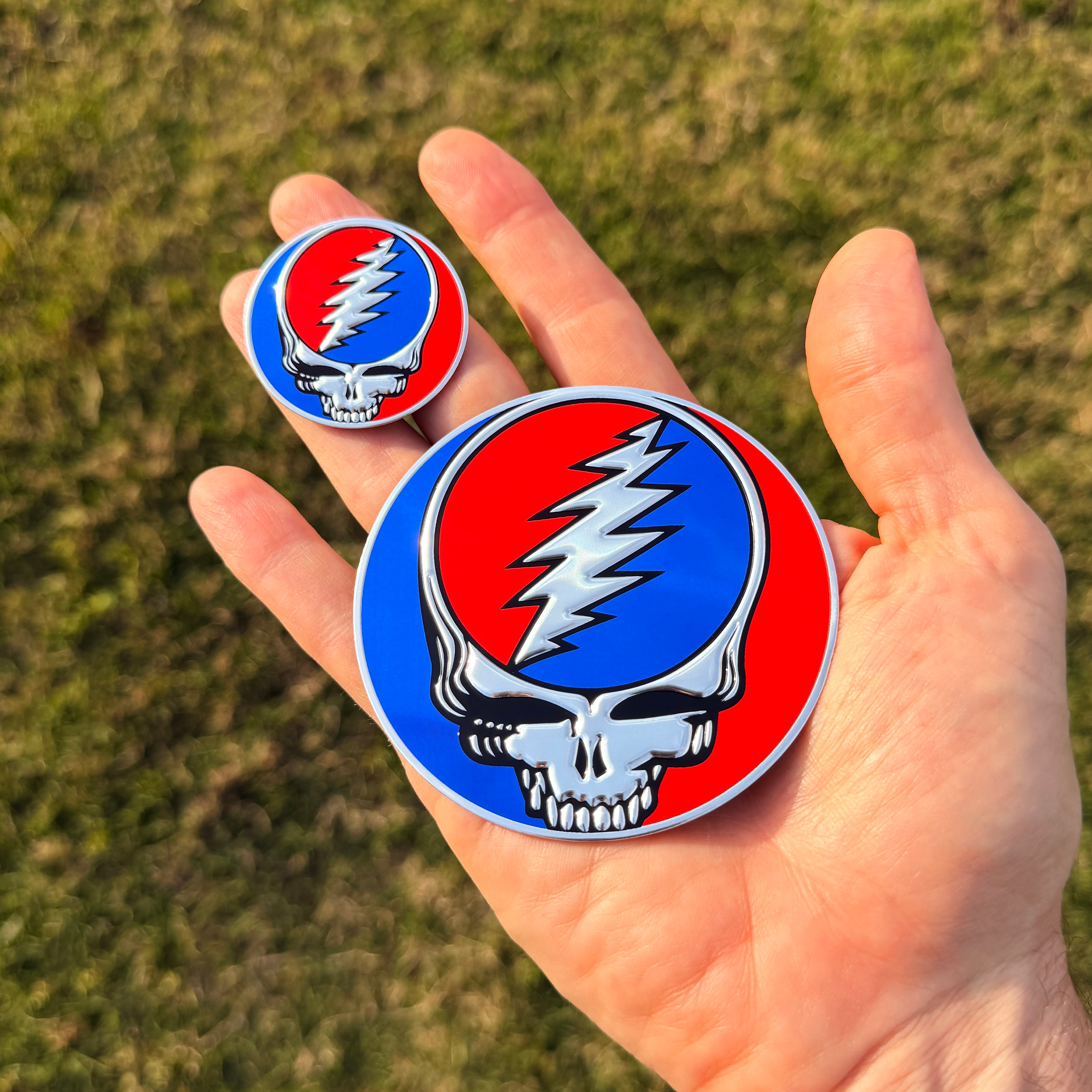 the STEALIE 2.0 METAL STICKER - Grateful Fred -