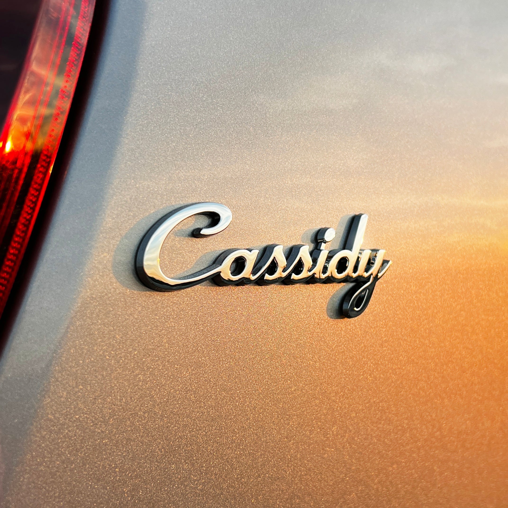 the CASSIDY BADGE - Grateful Fred - Vehicle Emblems & Hood Ornaments