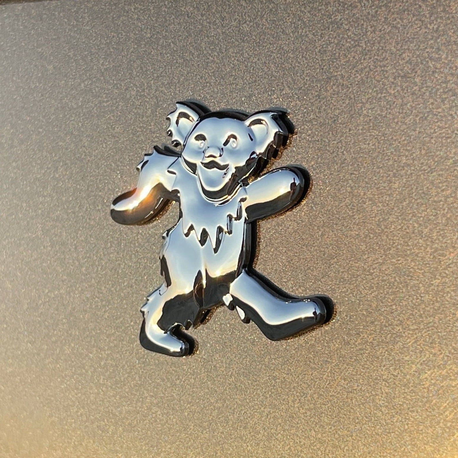 the BEAR BADGE - Grateful Fred - Vehicle Emblems & Hood Ornaments