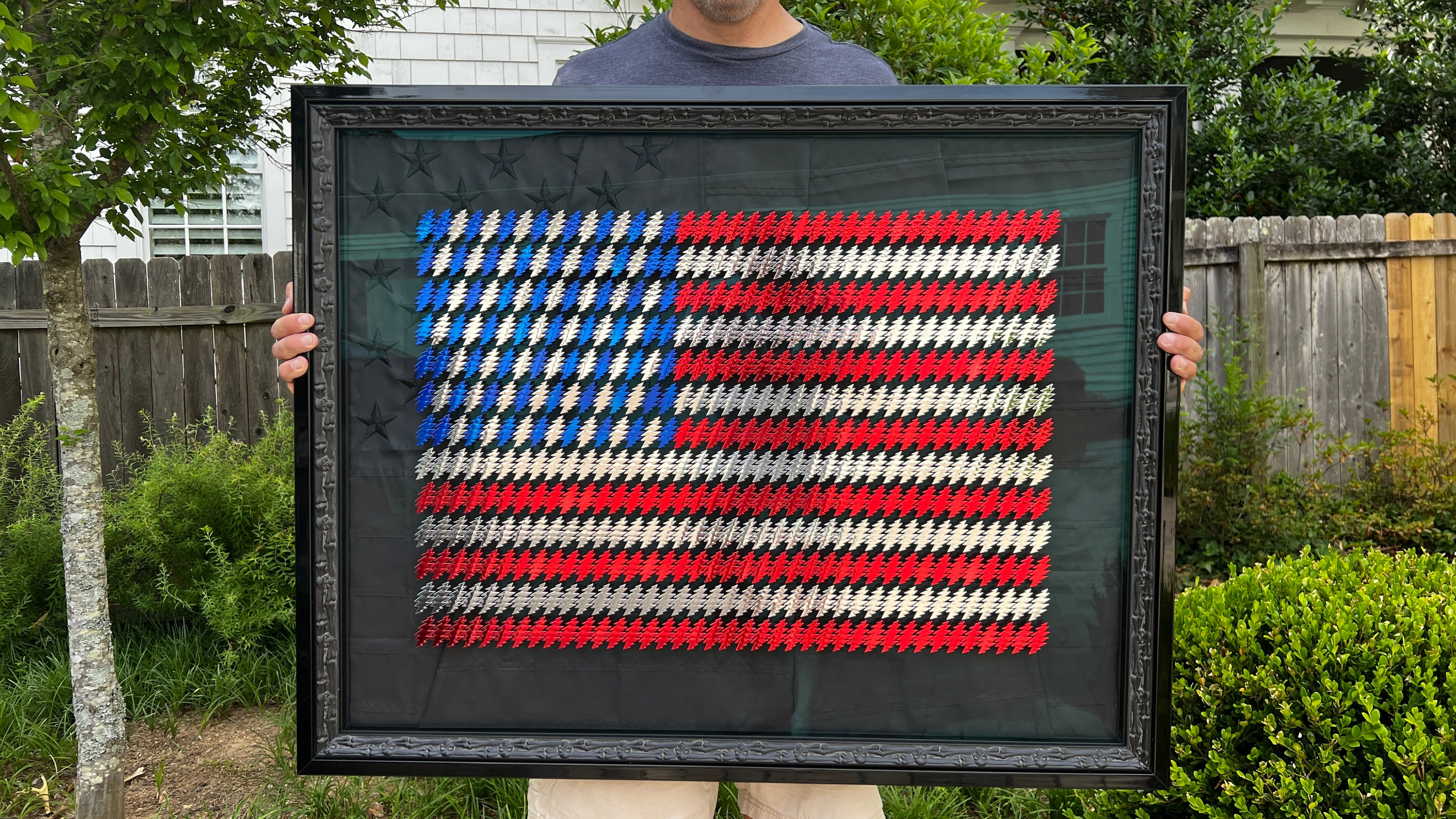 the AMERICAN BEAUTY FLAG (charity auction to support Pets for Vets®) - Grateful Fred   -