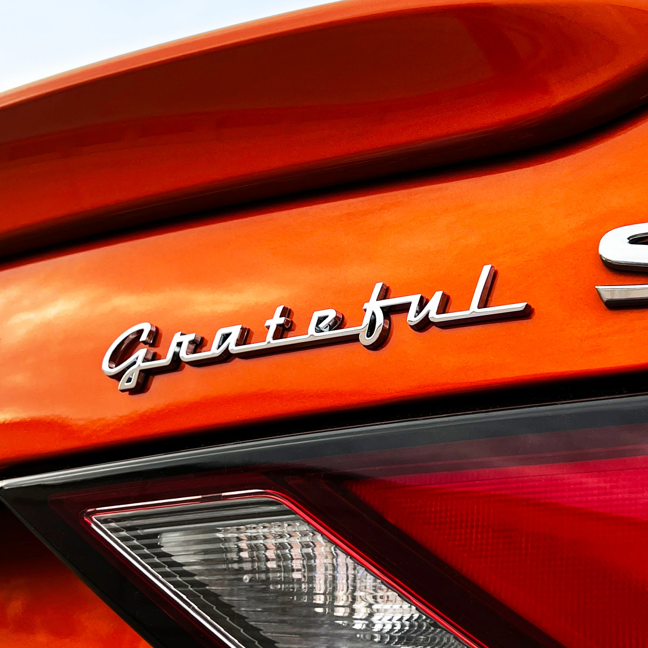 the GRATEFUL BADGE - Grateful Fred - Vehicle Emblems & Hood Ornaments
