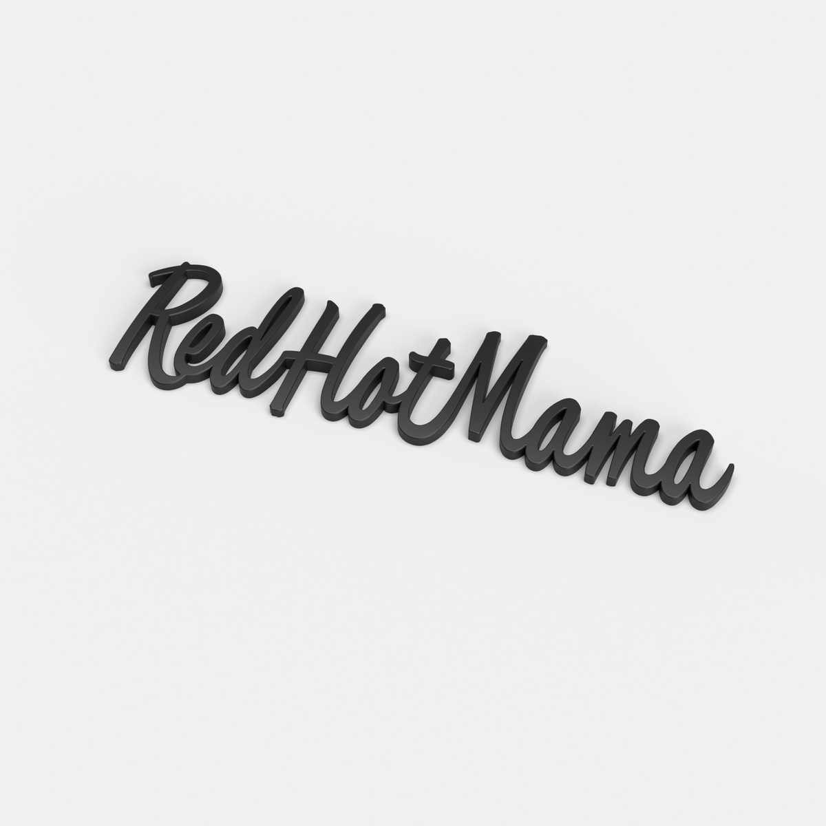 Hot Mama Red Handlettered Script Font Text Gifts for Mom White