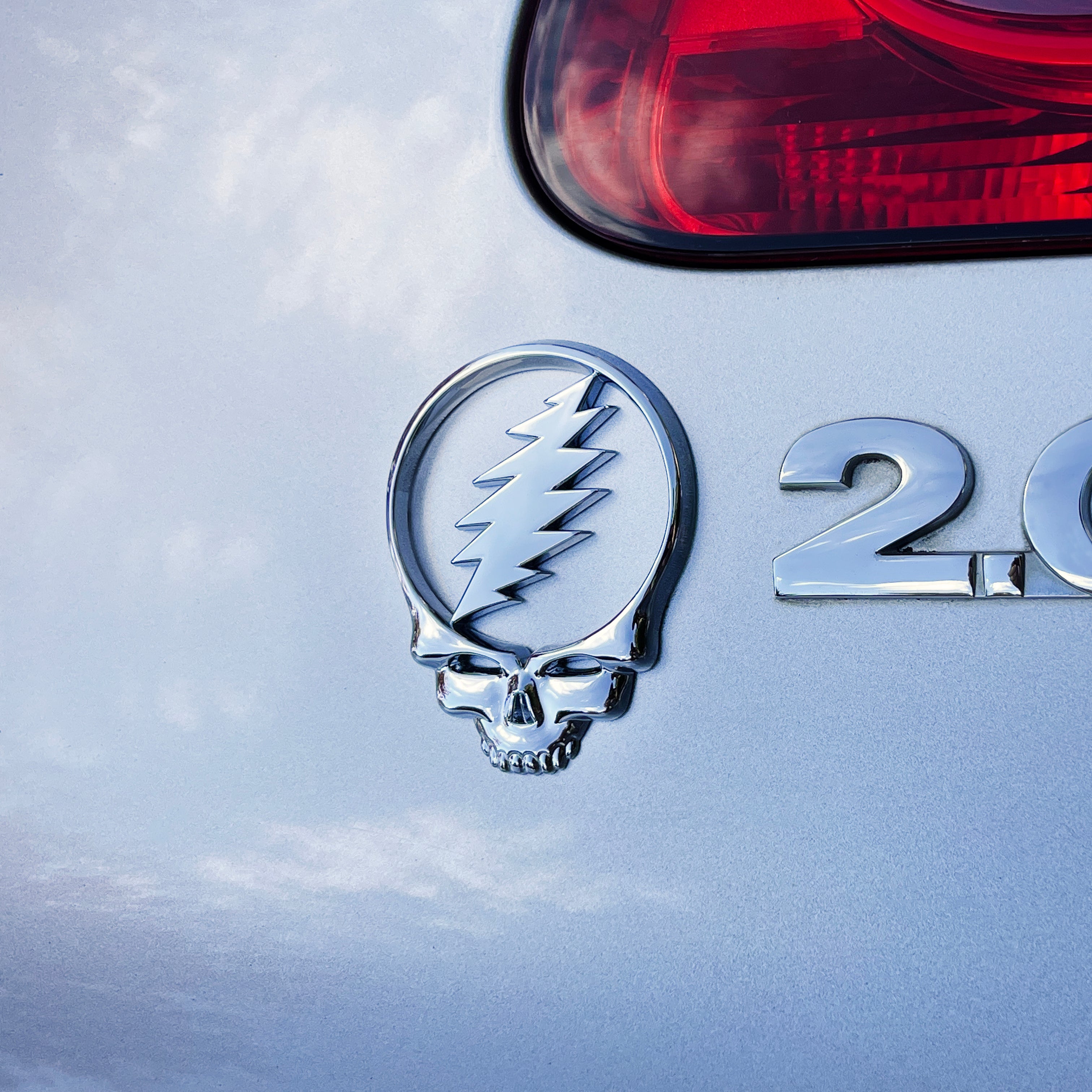 the STEAL YOUR FACE BADGE - Grateful Fred - Vehicle Emblems & Hood Ornaments