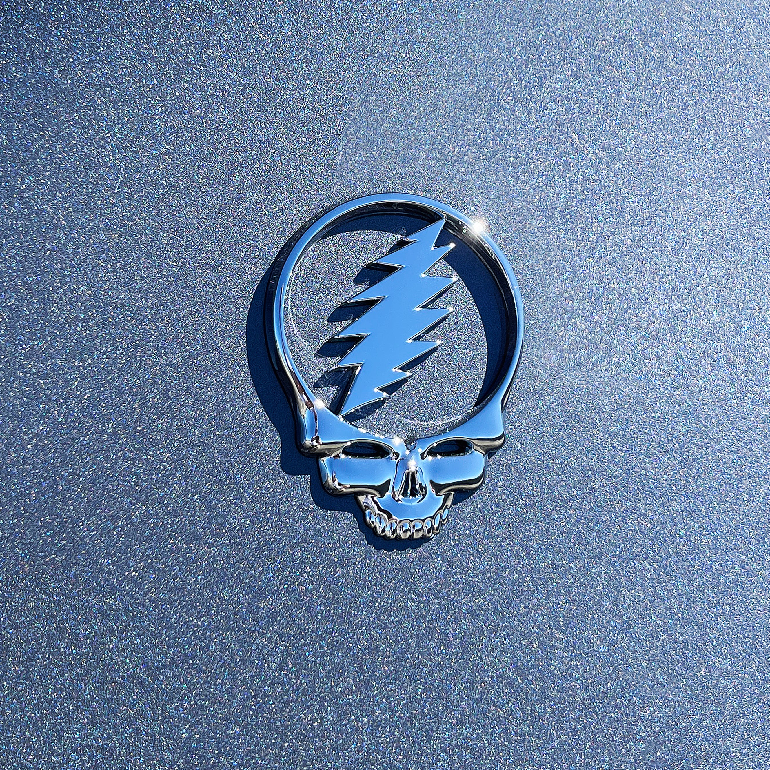 the STEAL YOUR FACE BADGE - Grateful Fred - Vehicle Emblems & Hood Ornaments