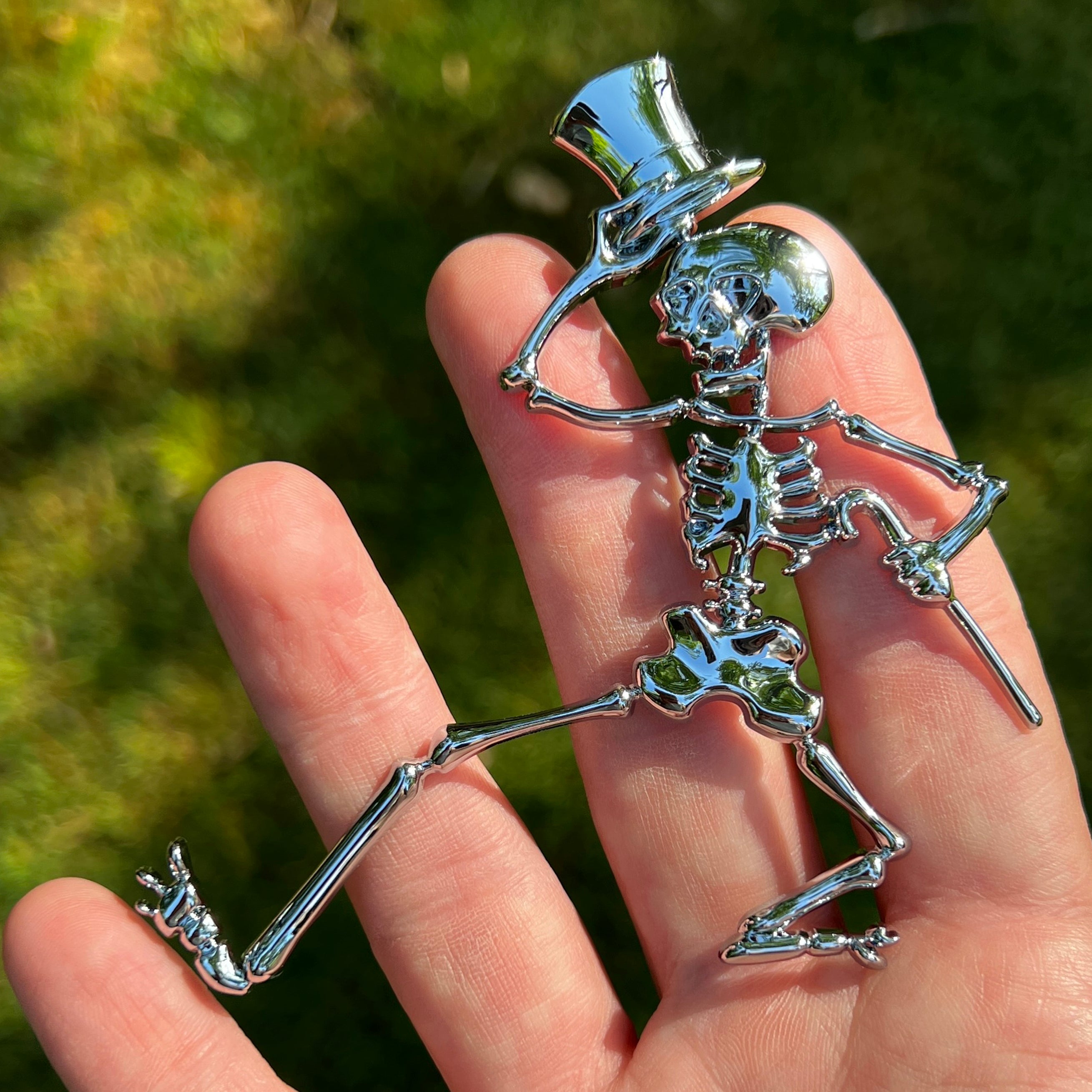 the DANCING SKELETON BADGE - Grateful Fred - Badge