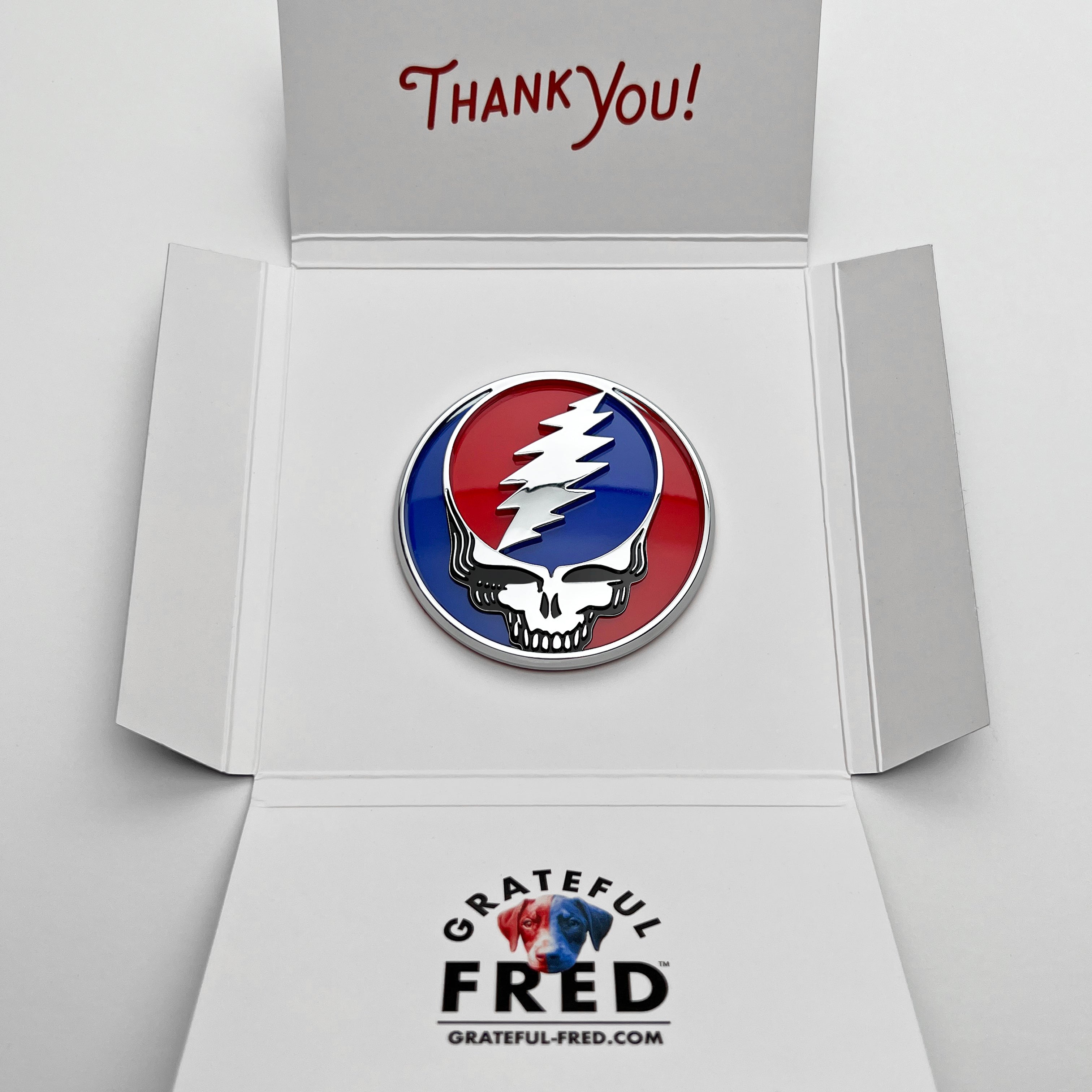 the STEALIE 2.0 BADGE - Grateful Fred -