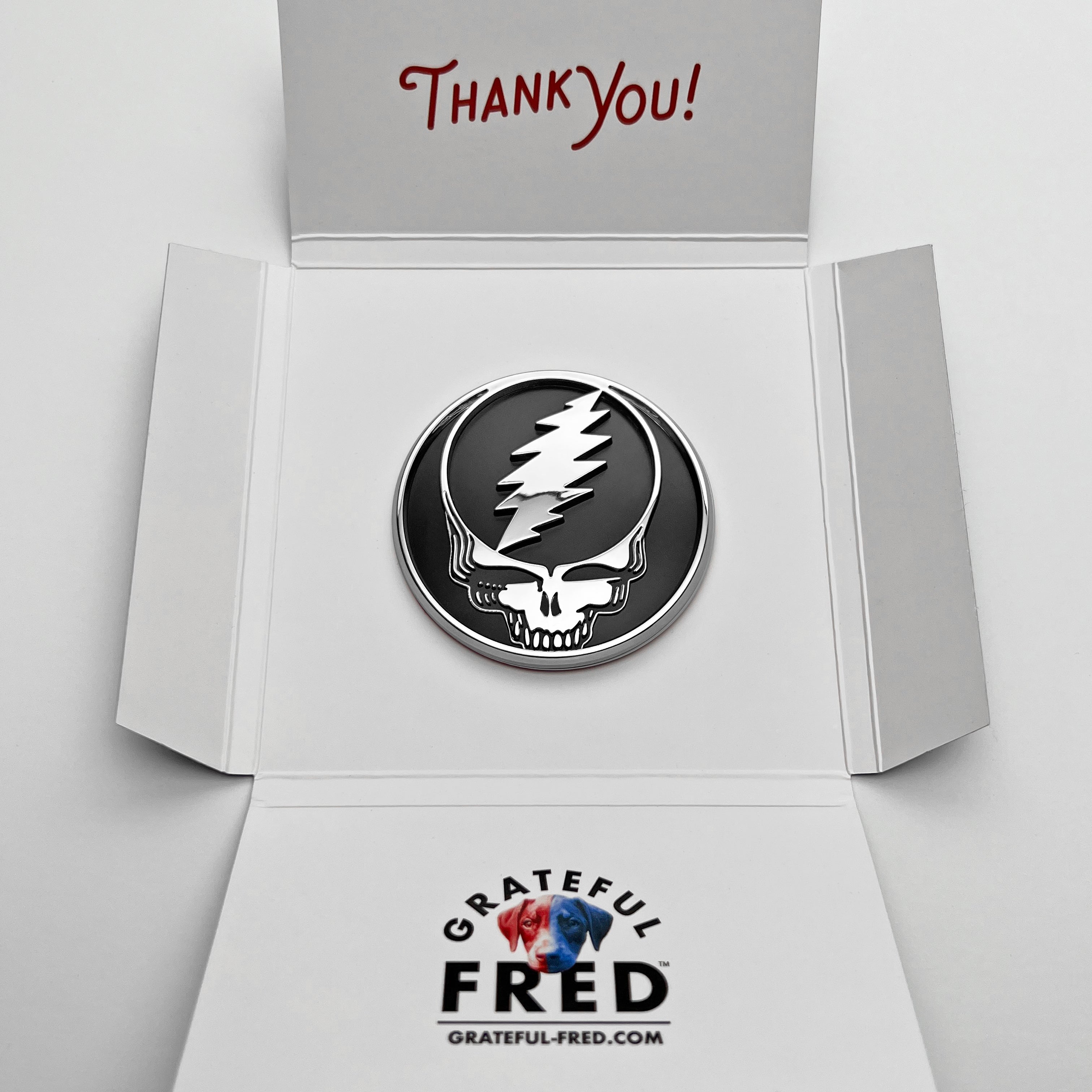 the STEALIE 2.0 BADGE - Grateful Fred -