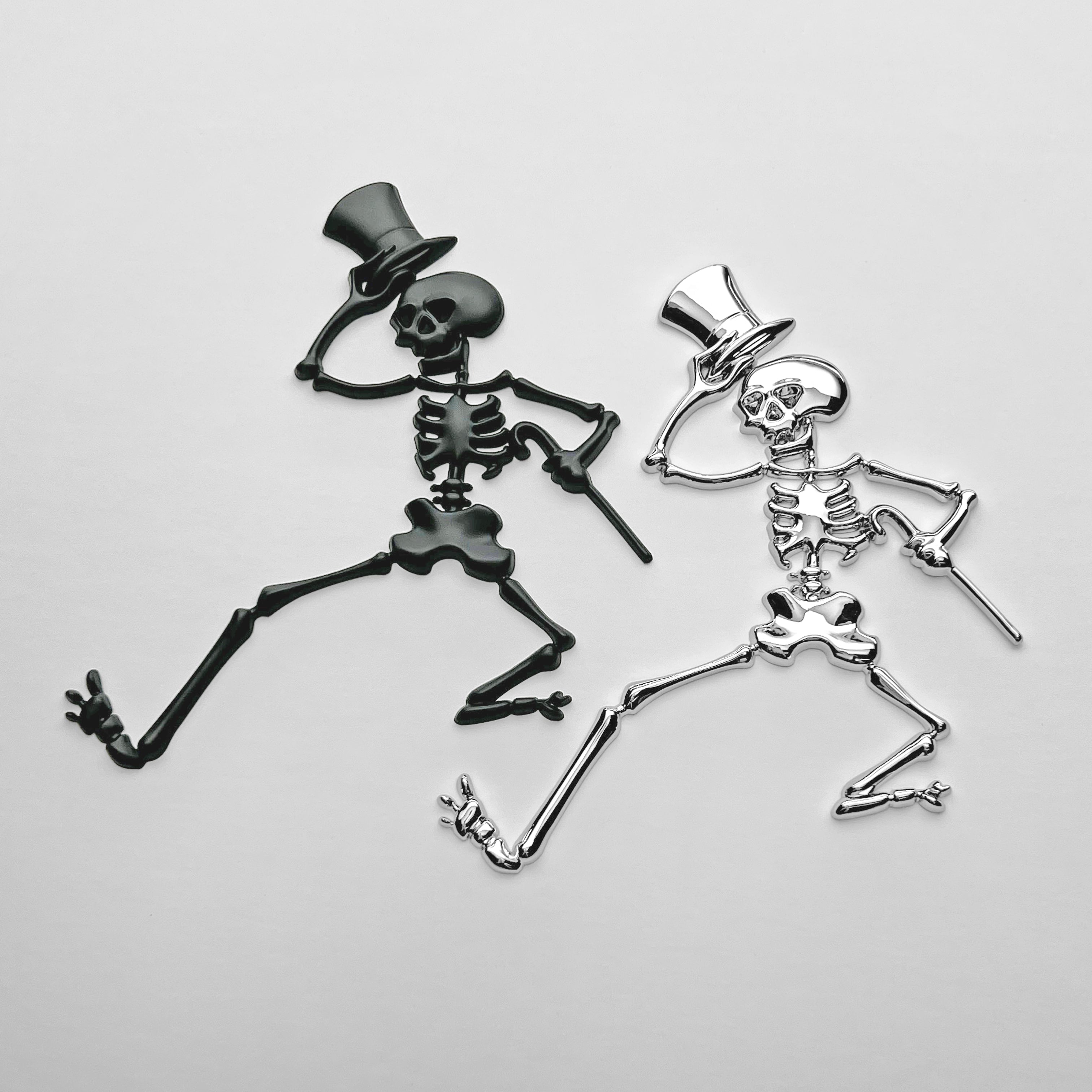 the DANCING SKELETON BADGE - Grateful Fred - Badge