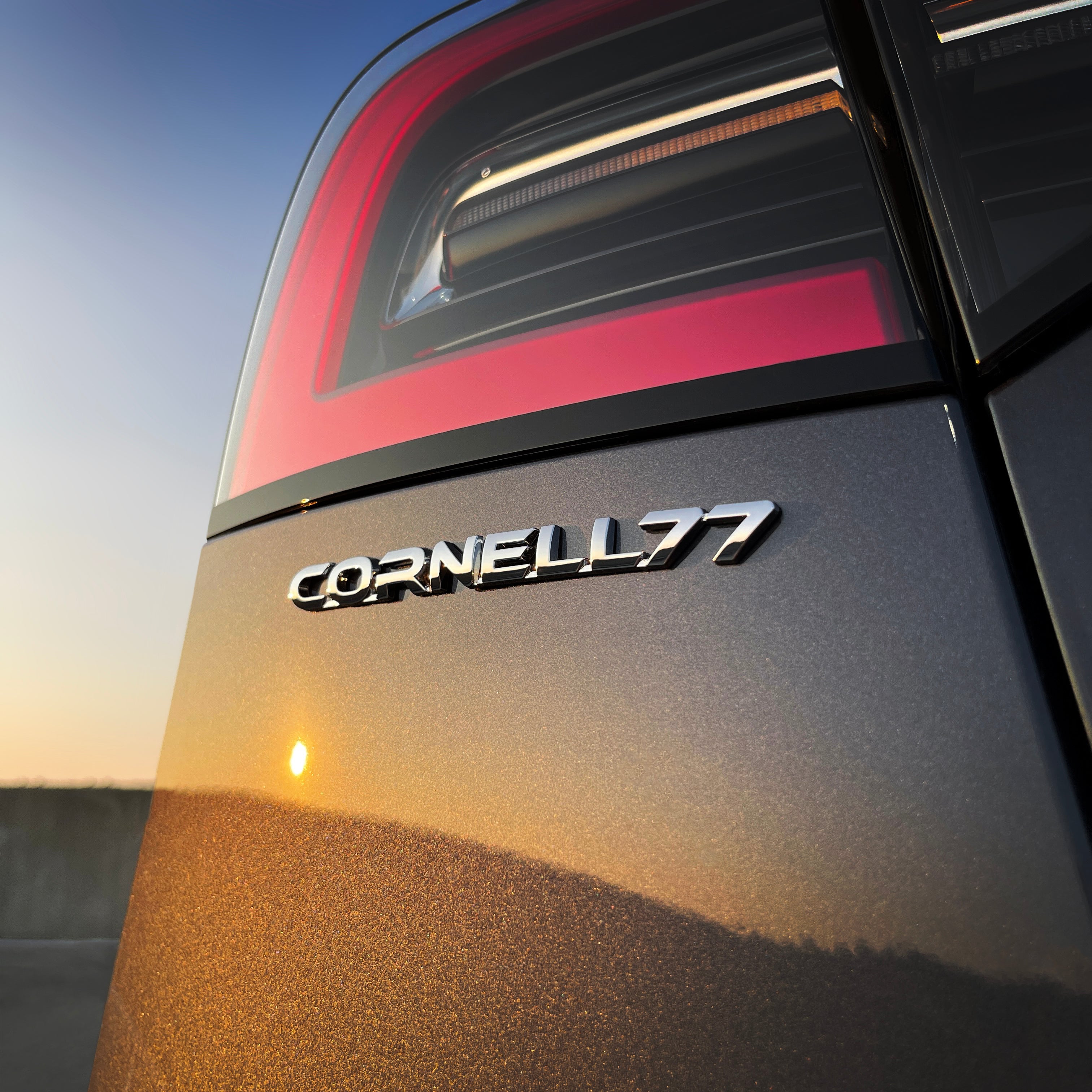the CORNELL 77 BADGE - Grateful Fred - Vehicle Emblems & Hood Ornaments