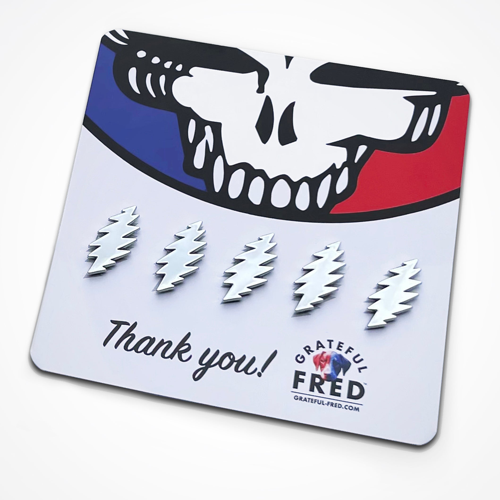 the MICRO BOLT 5 PACK - Grateful Fred - Vehicle Emblems & Hood Ornaments