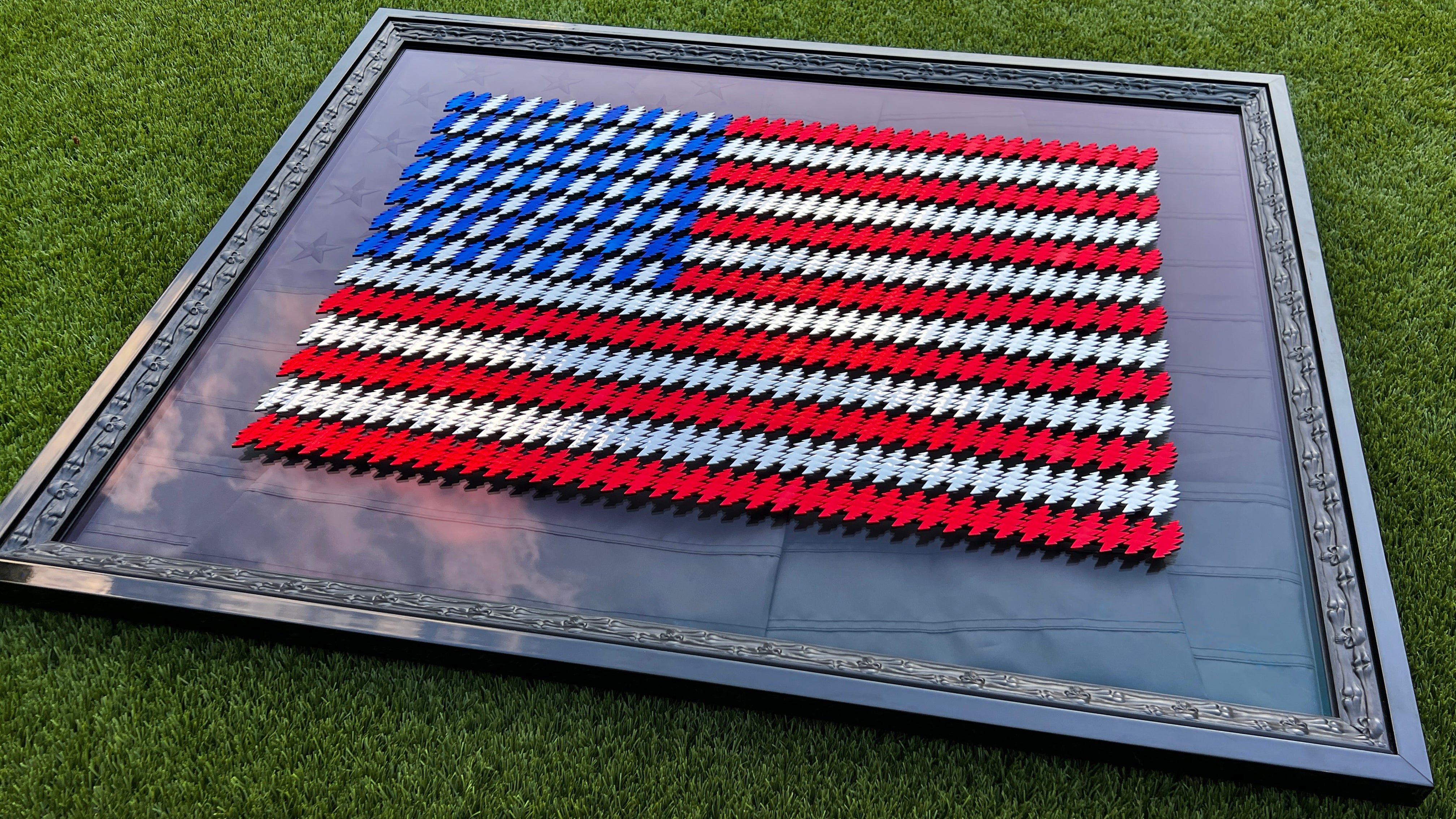 the AMERICAN BEAUTY FLAG (charity auction to support Pets for Vets®) - Grateful Fred -