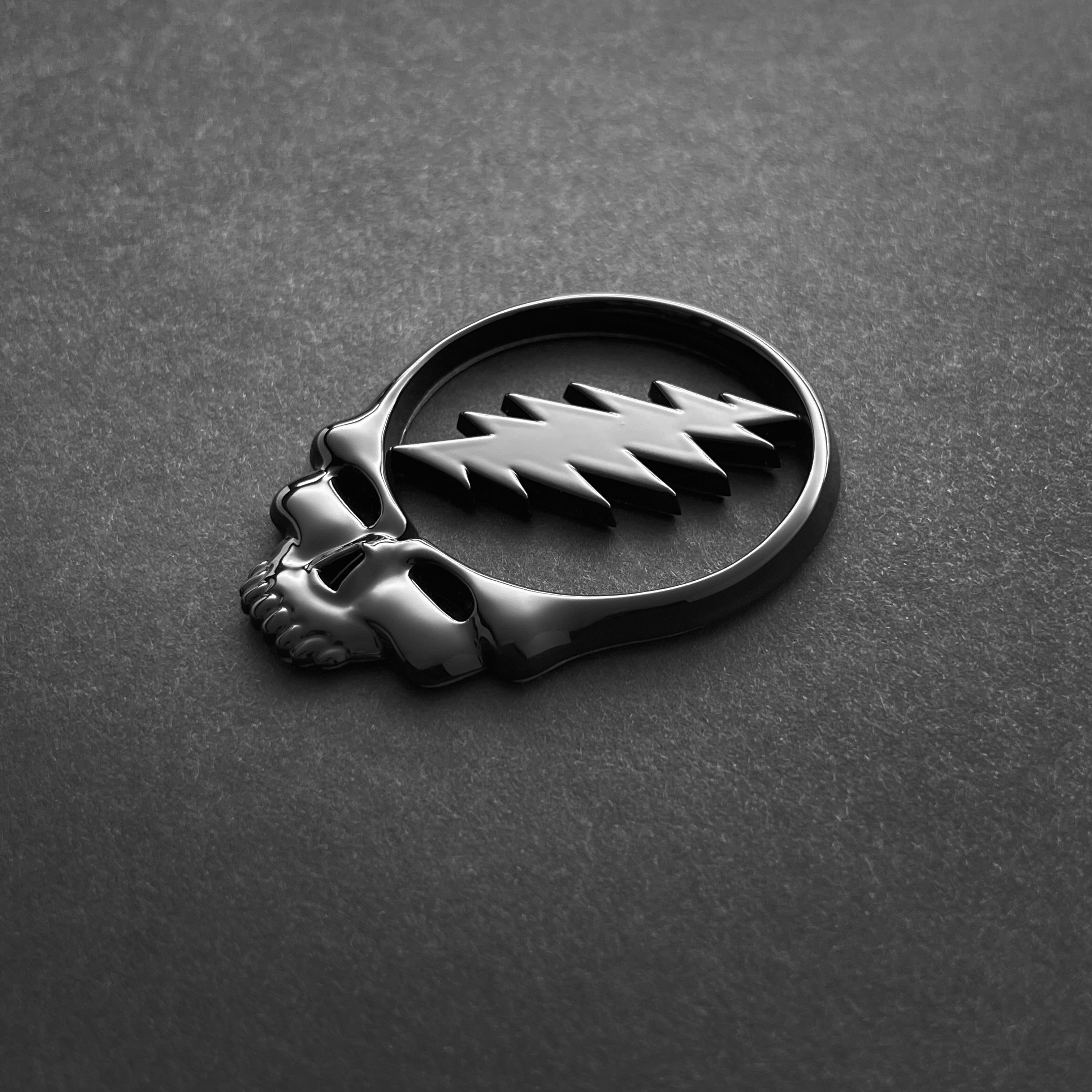 the STEAL YOUR FACE BADGE - Grateful Fred - Vehicle Emblems & Hood Ornaments