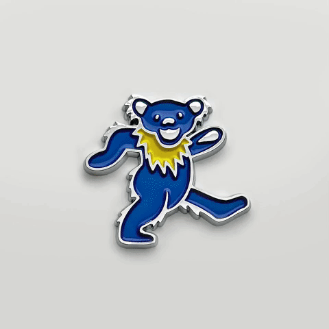 the BEAR BADGE 5 PACK - Grateful Fred - Vehicle Emblems & Hood Ornaments