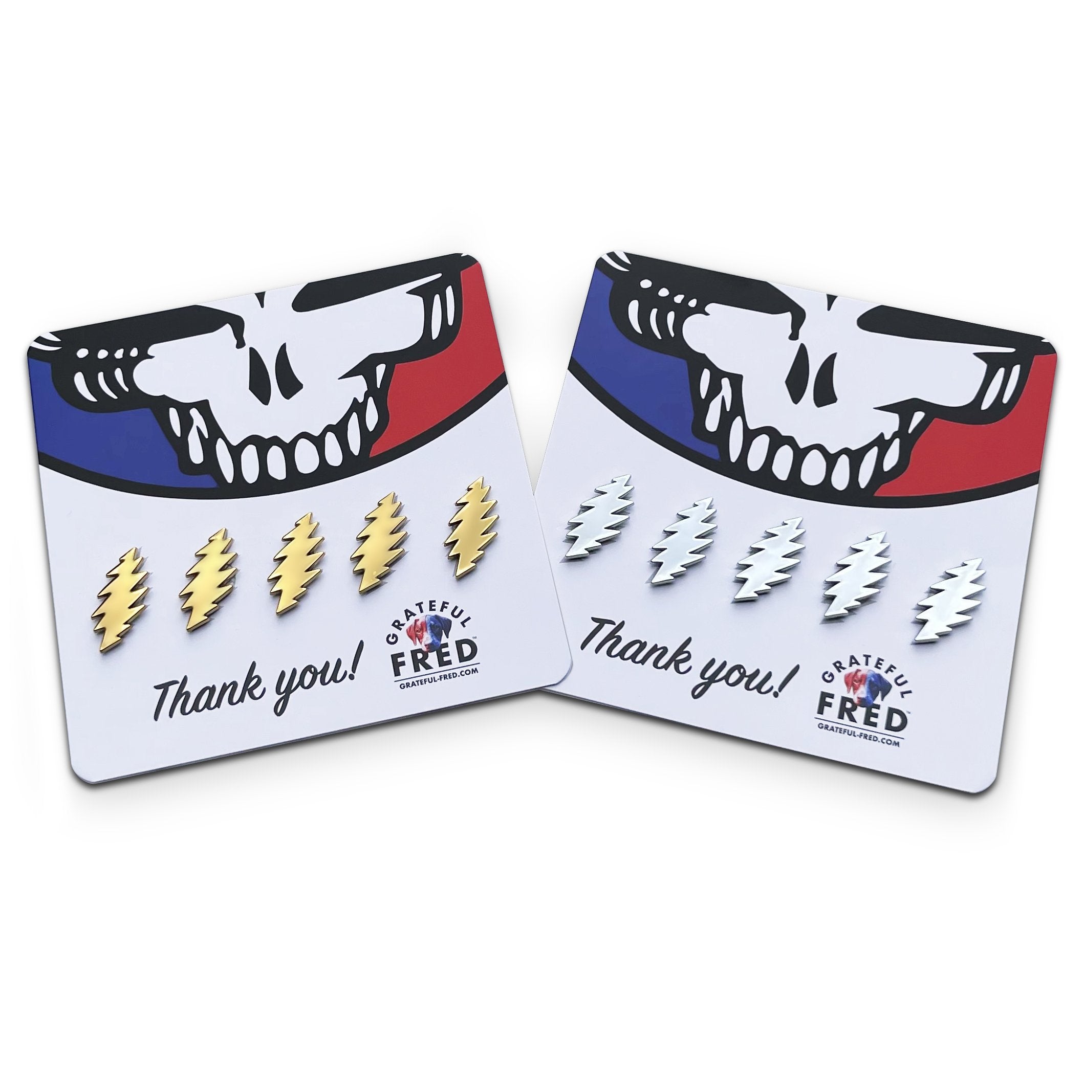 the MICRO BOLT 5 PACK - Grateful Fred - Vehicle Emblems & Hood Ornaments