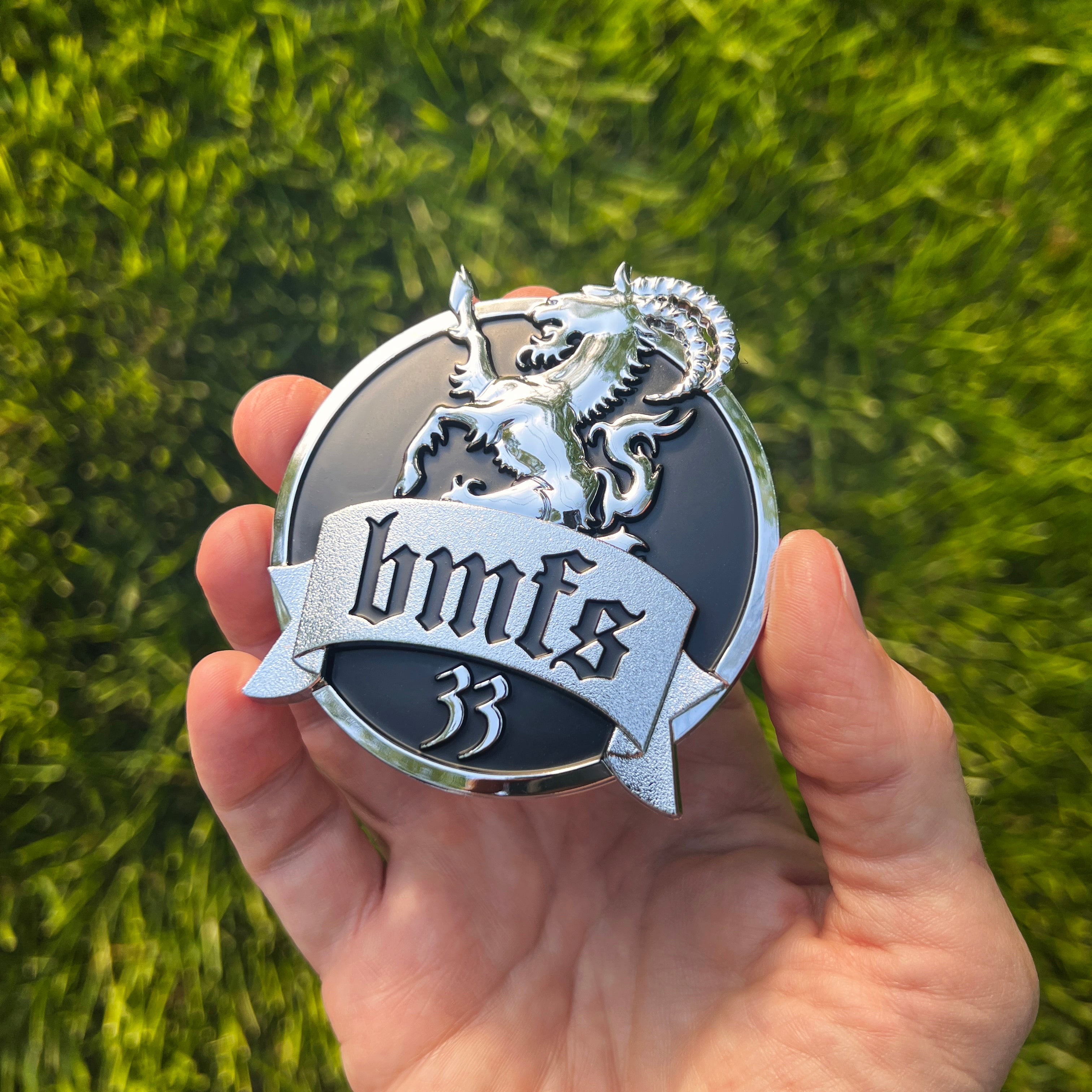 the BMFS GOAT BADGE - Grateful Fred   - Badge