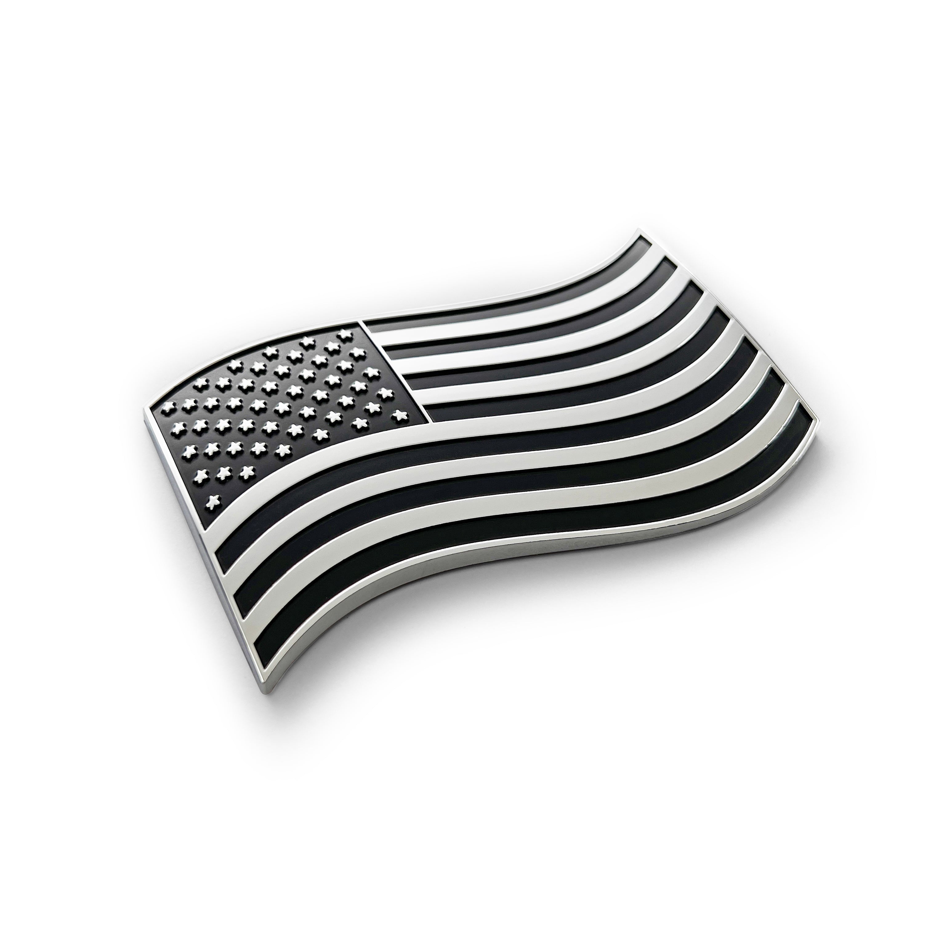 the WAVY AMERICAN FLAG BADGE - Grateful Fred   - Badge