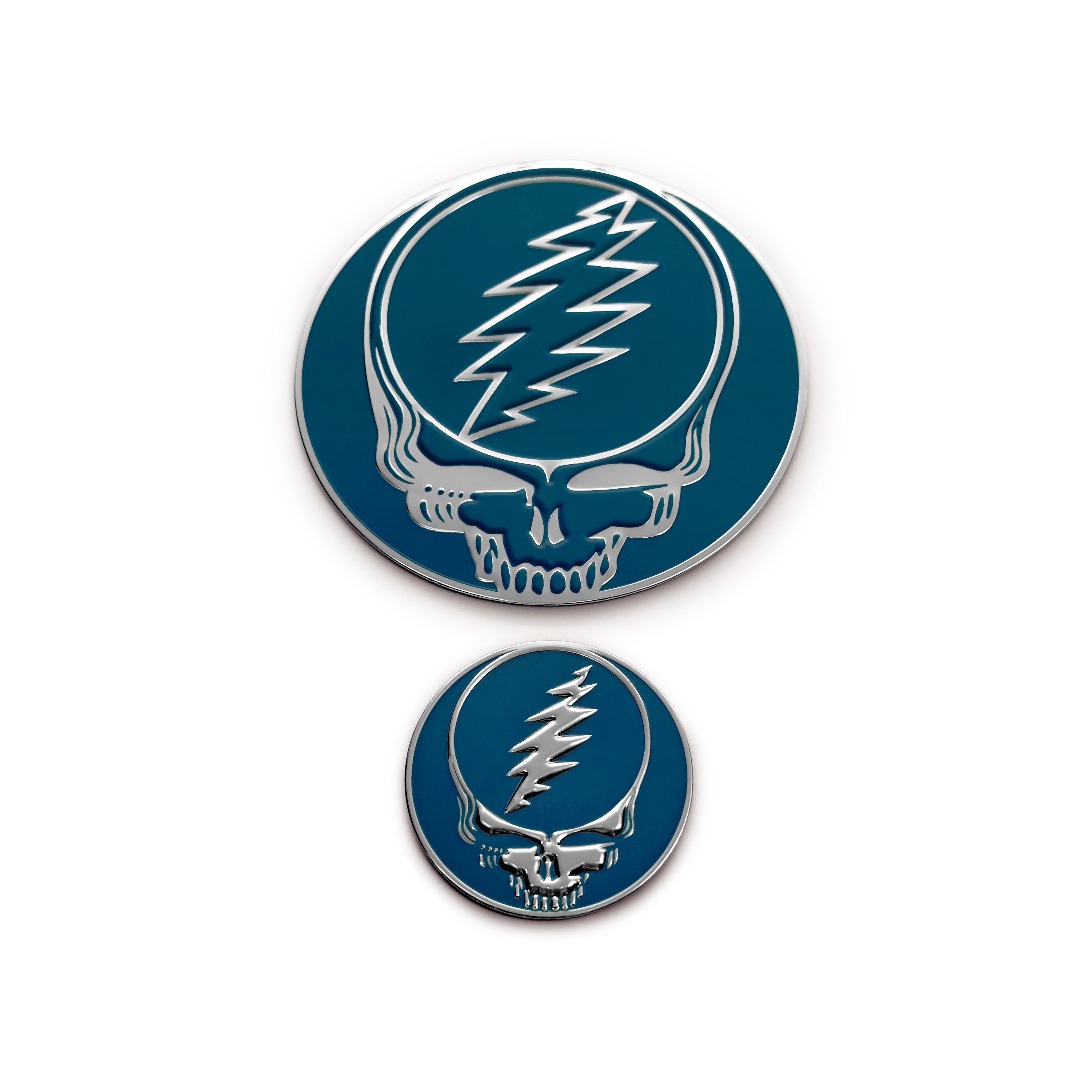 the COLOR STEALIE METAL STICKER - 2 PACK - Grateful Fred   - 