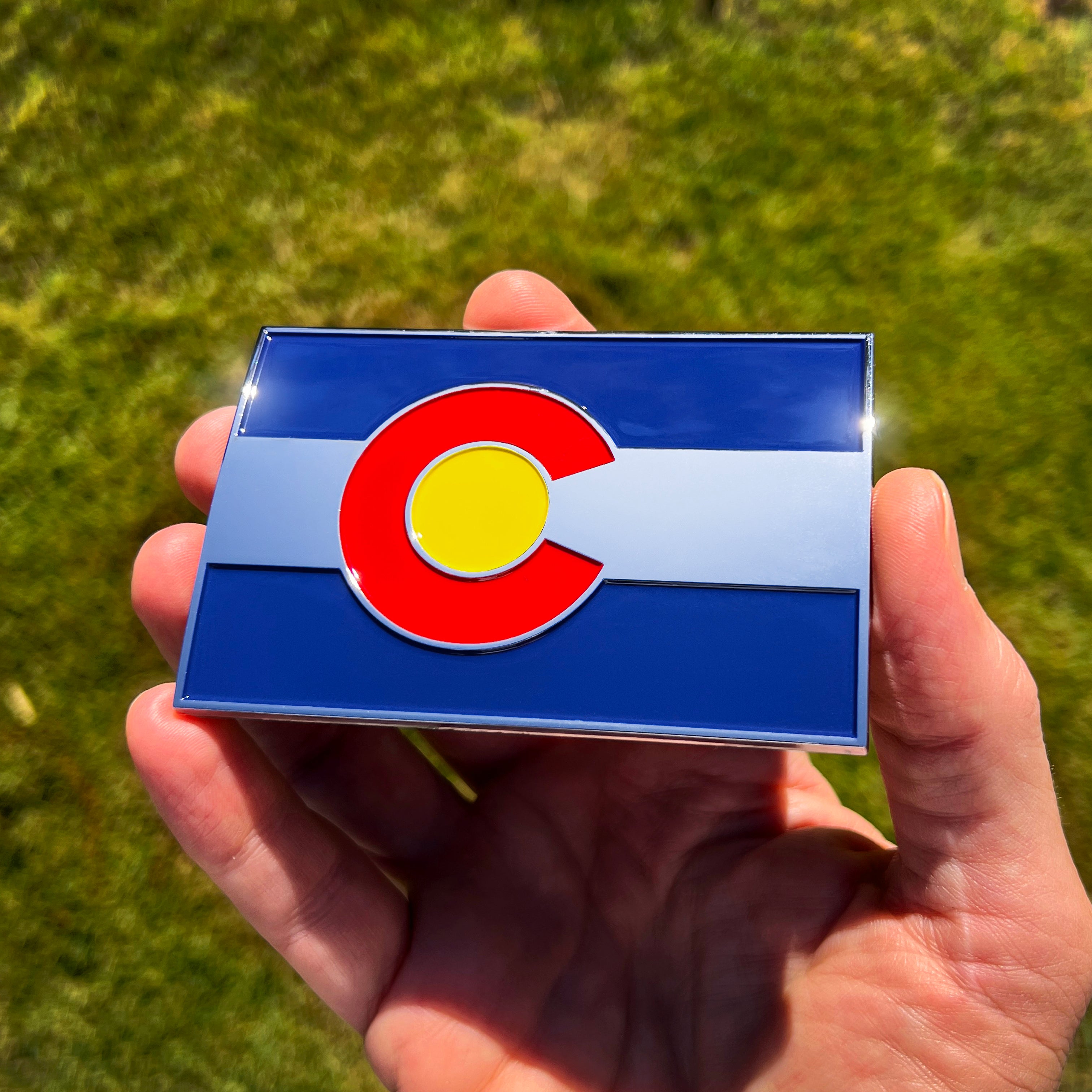 the COLORADO FLAG BADGE