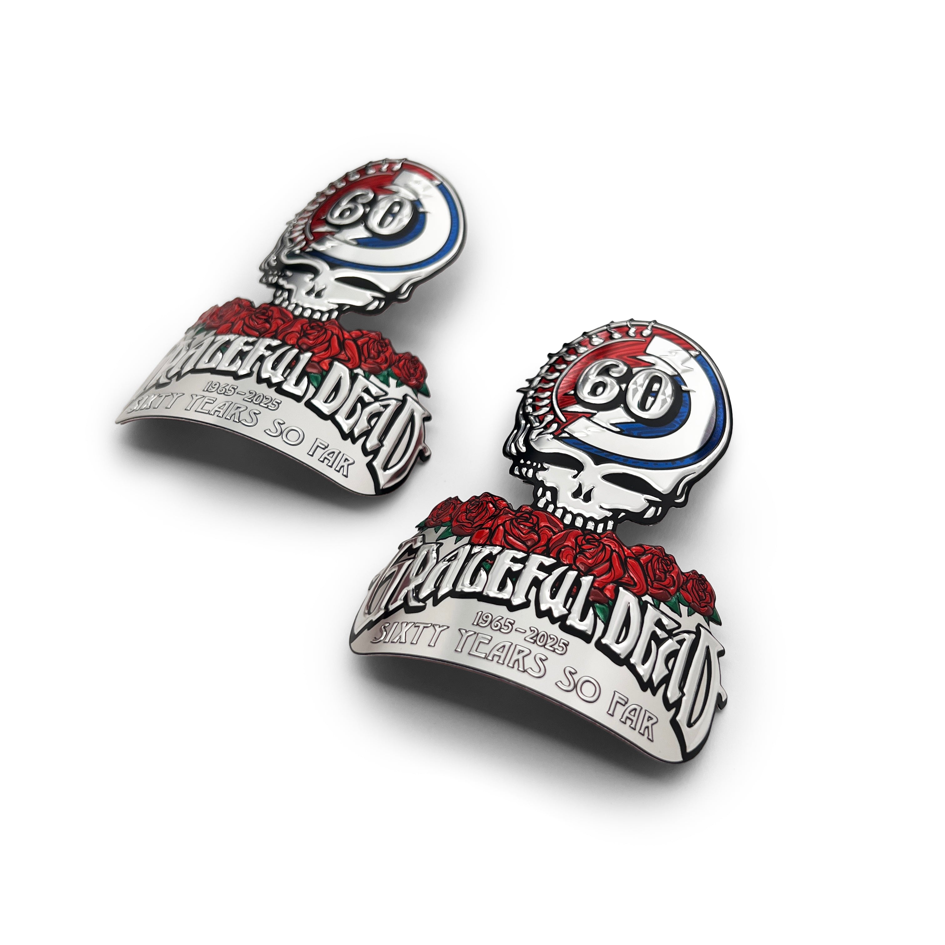 the GRATEFUL DEAD 60 BOTTLE BADGE – 2 PACK