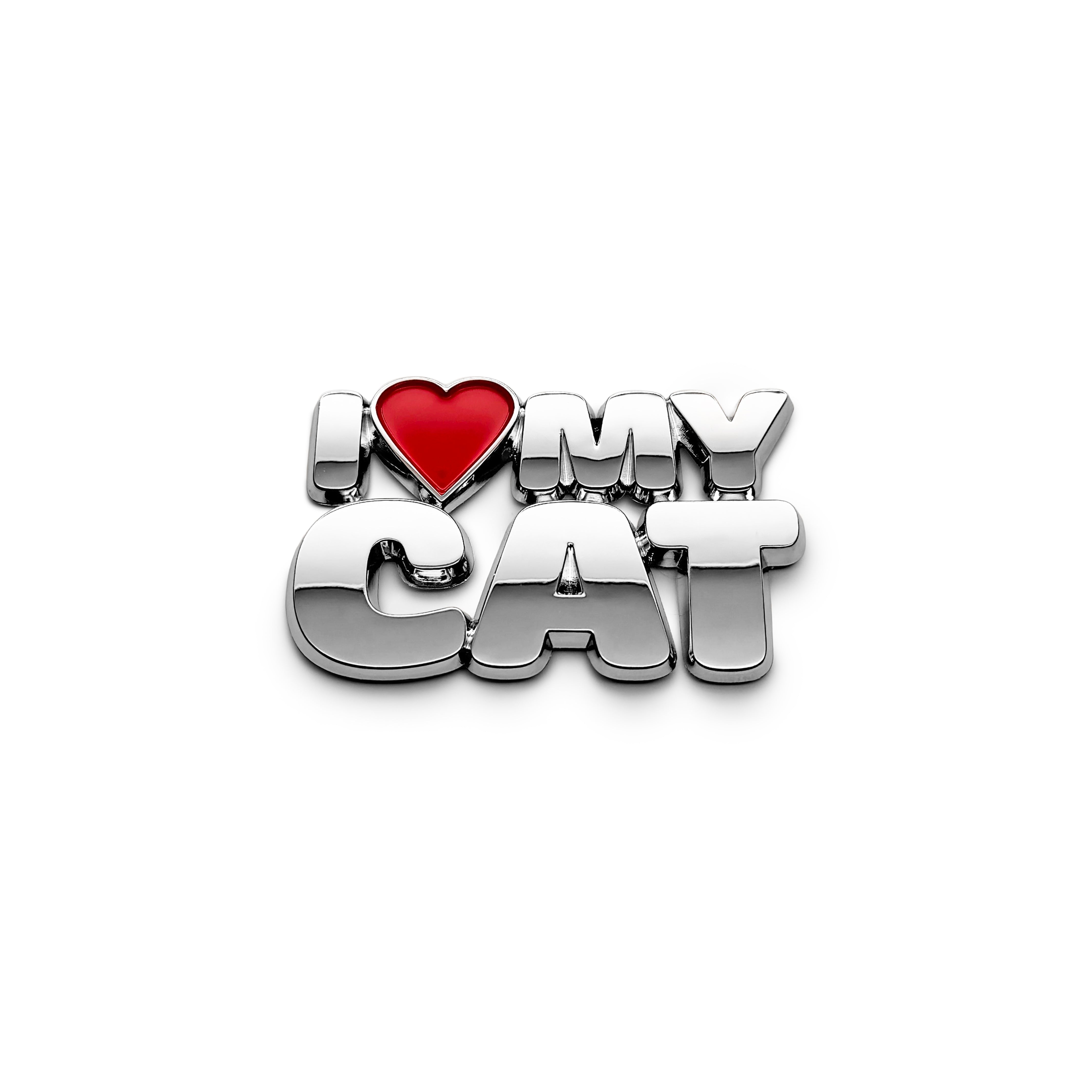 the I ♥️ MY CAT BADGE - Grateful Fred   - 